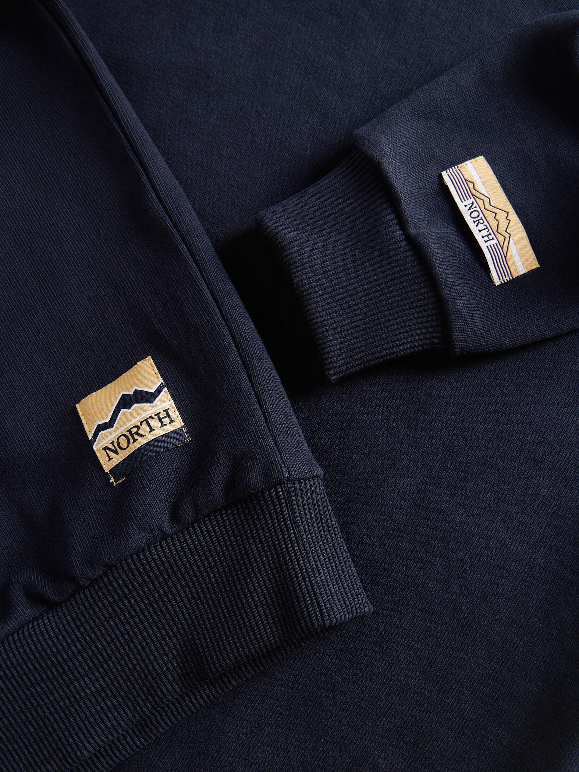 Navy Cotton Sweatshirt With Applique, , large image number 3