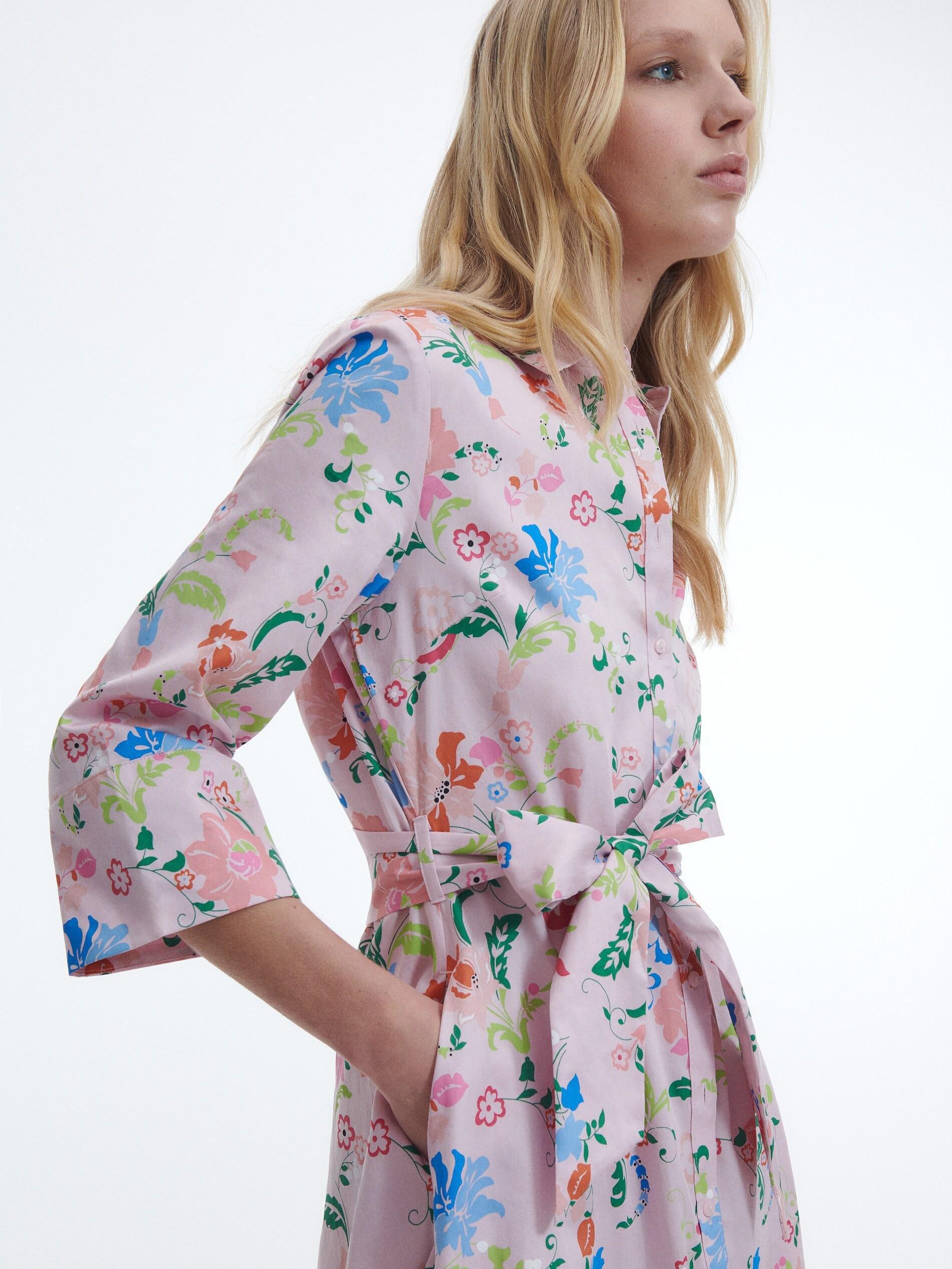 Blue Patterned maxi dress, , large image number 3