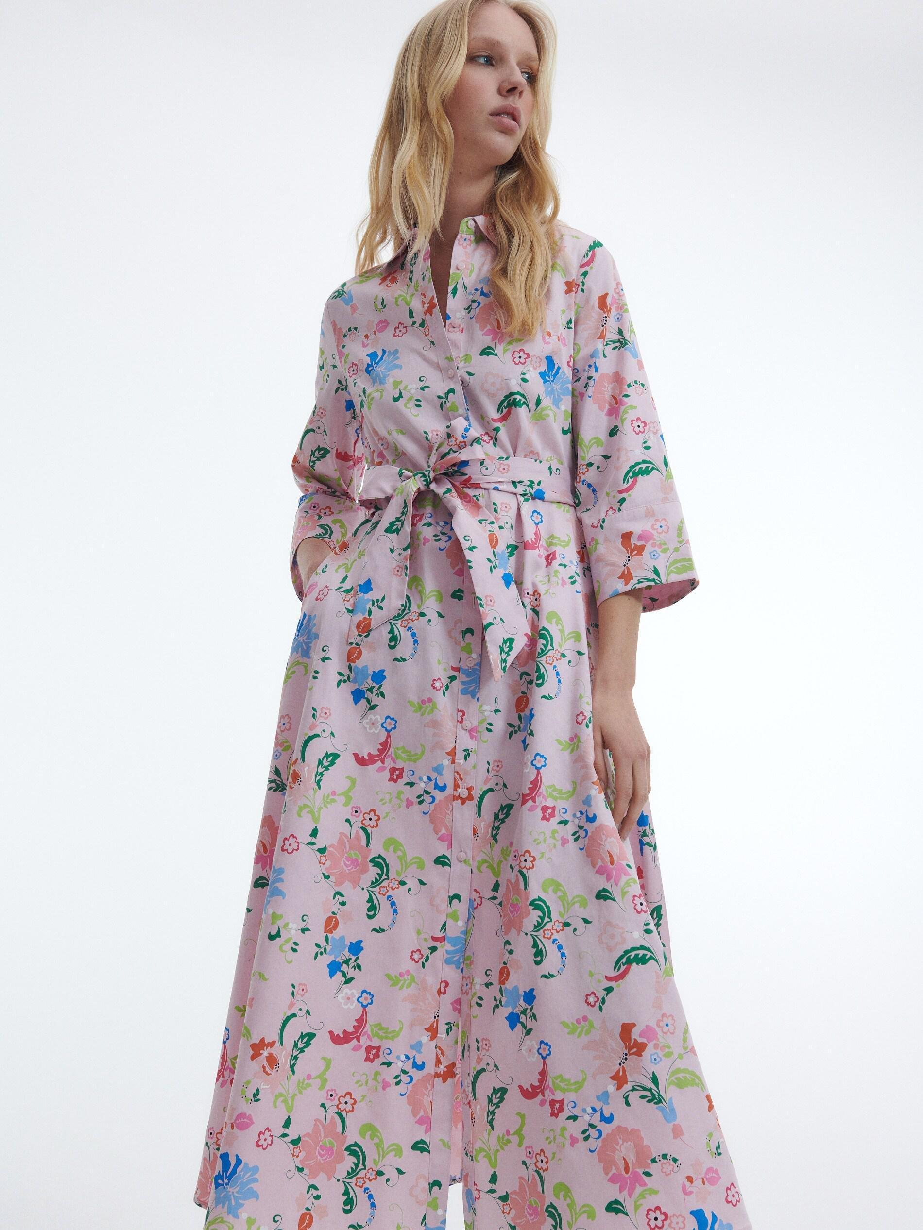 Blue Patterned maxi dress, , large image number 8