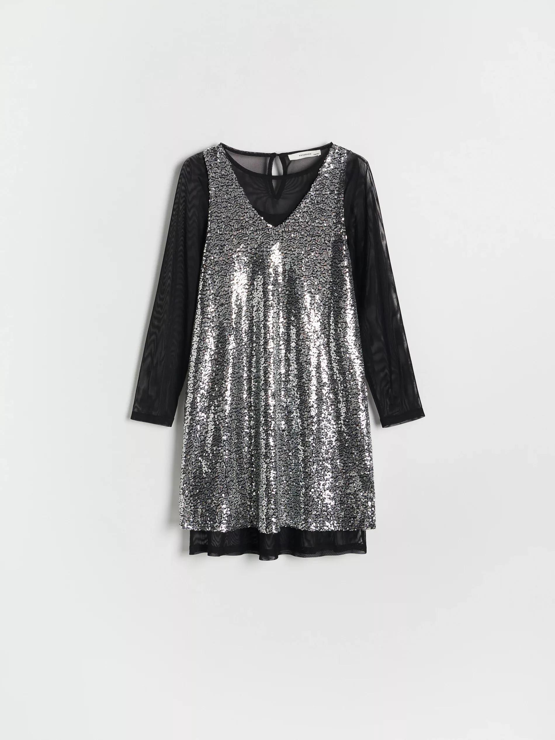 Black Two-Layered Dress, , large image number 2