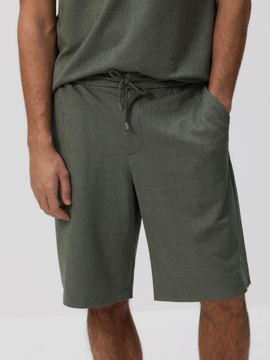 Green Bermuda Shorts, , large image number 0