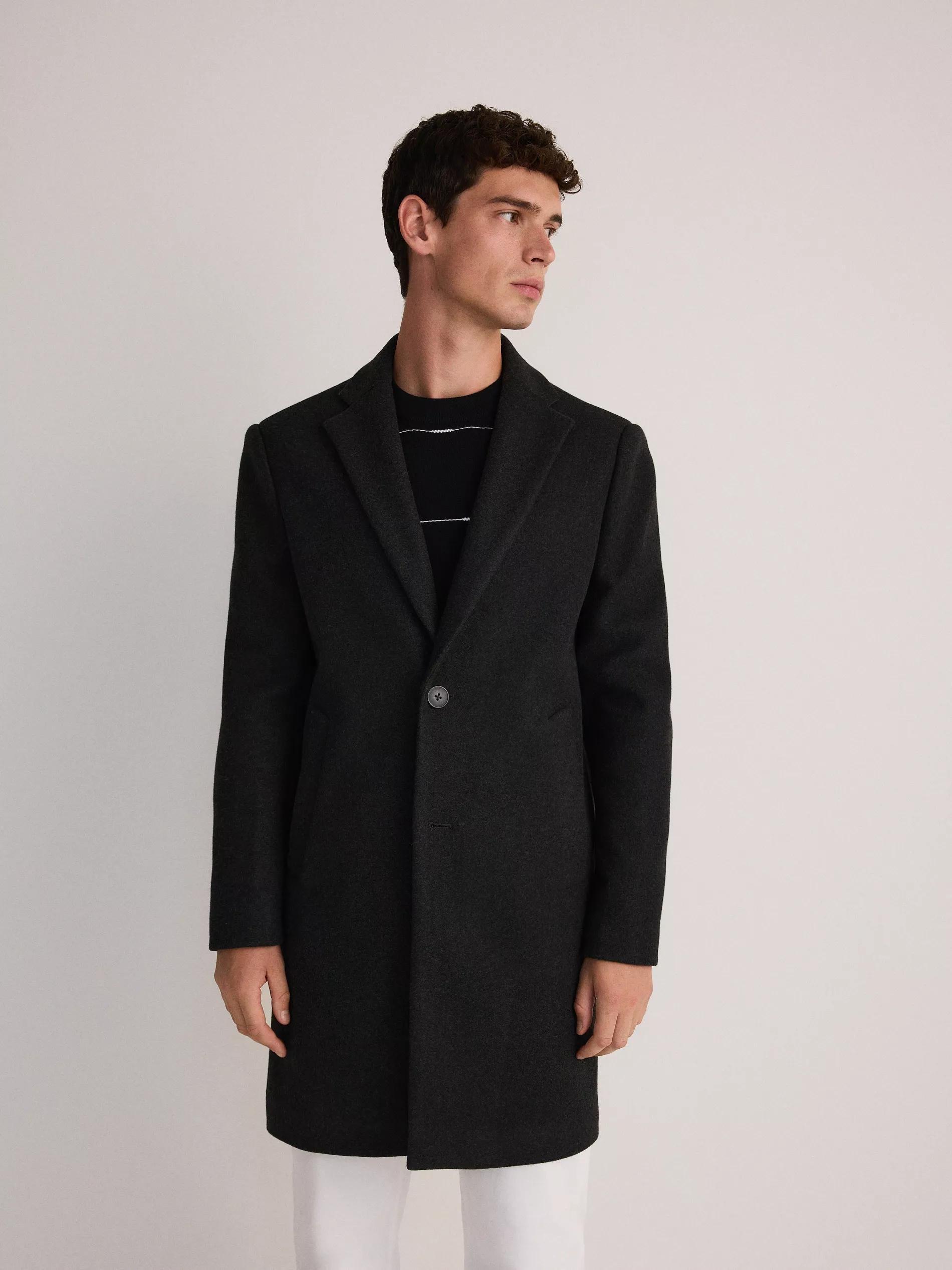 Black Coat With Collar, , large image number 2