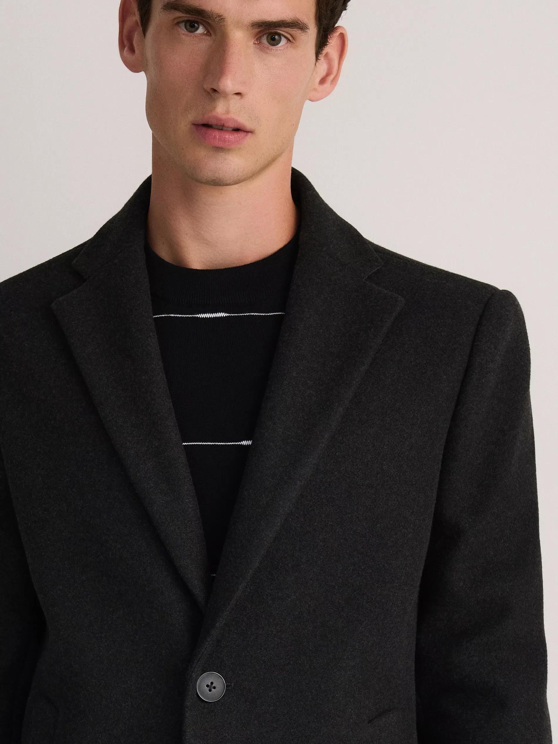 Black Coat With Collar, , large image number 4