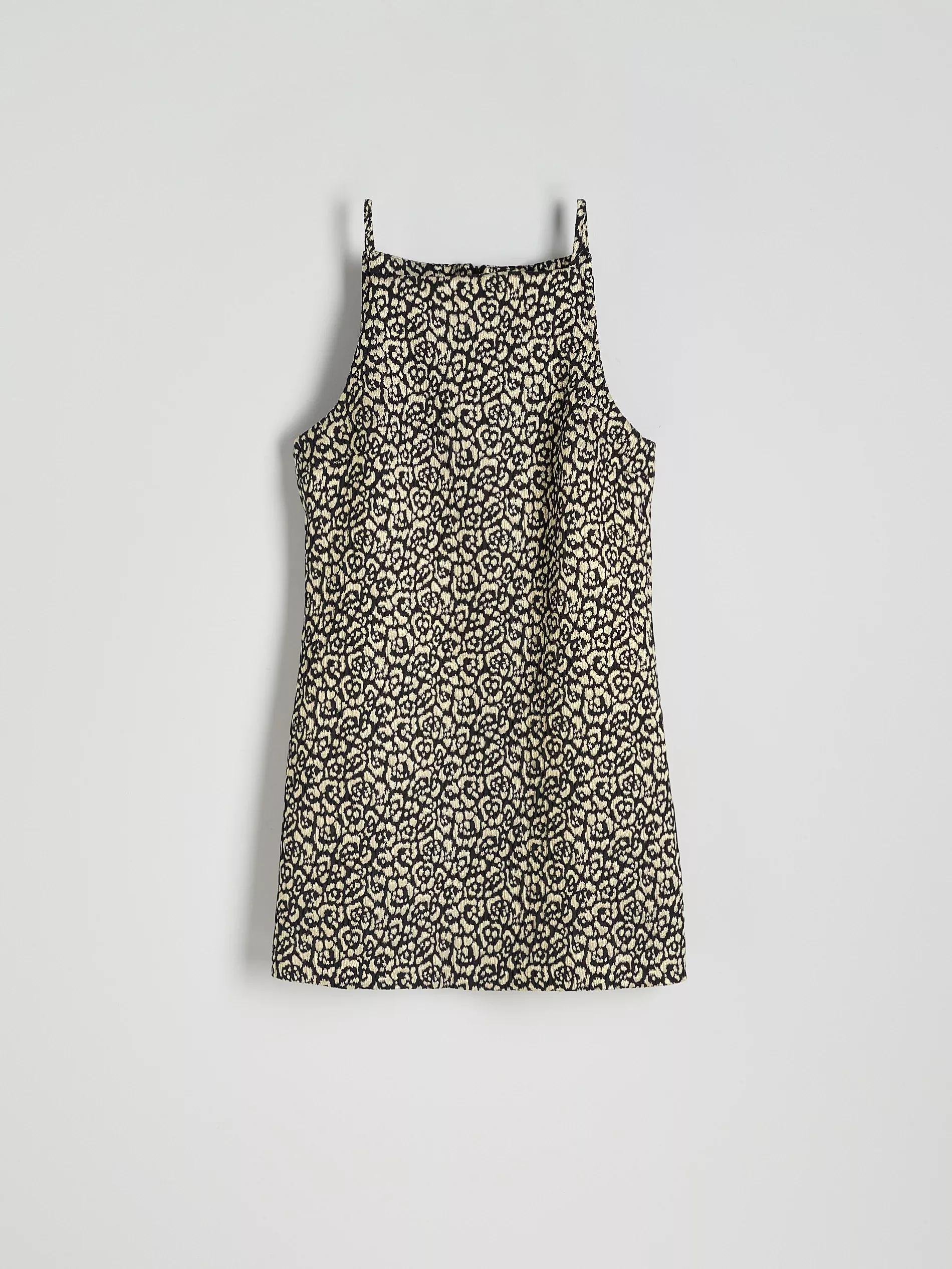 Multicolour Jacquard Pattern Dress, , large image number 1