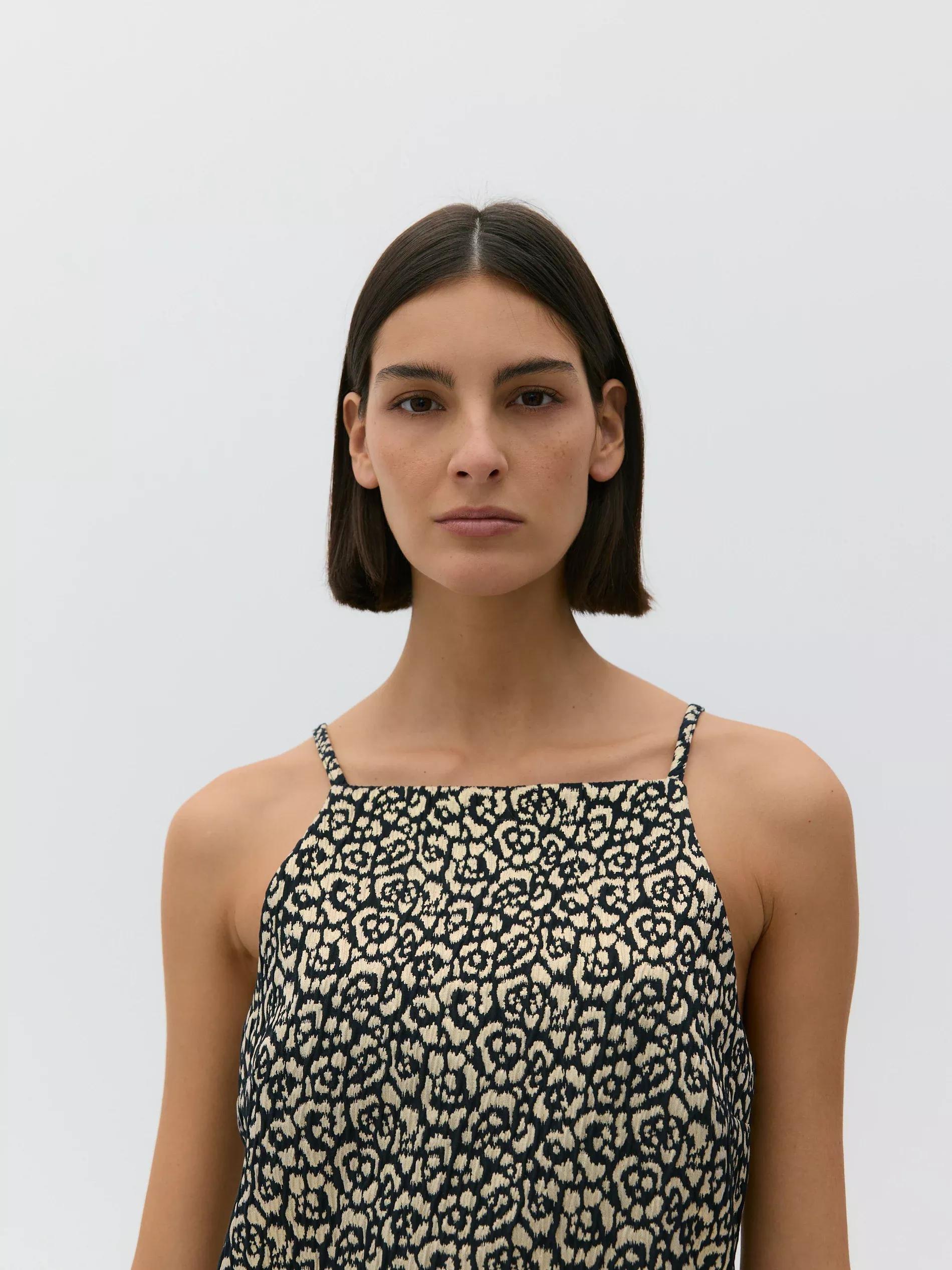 Multicolour Jacquard Pattern Dress, , large image number 2