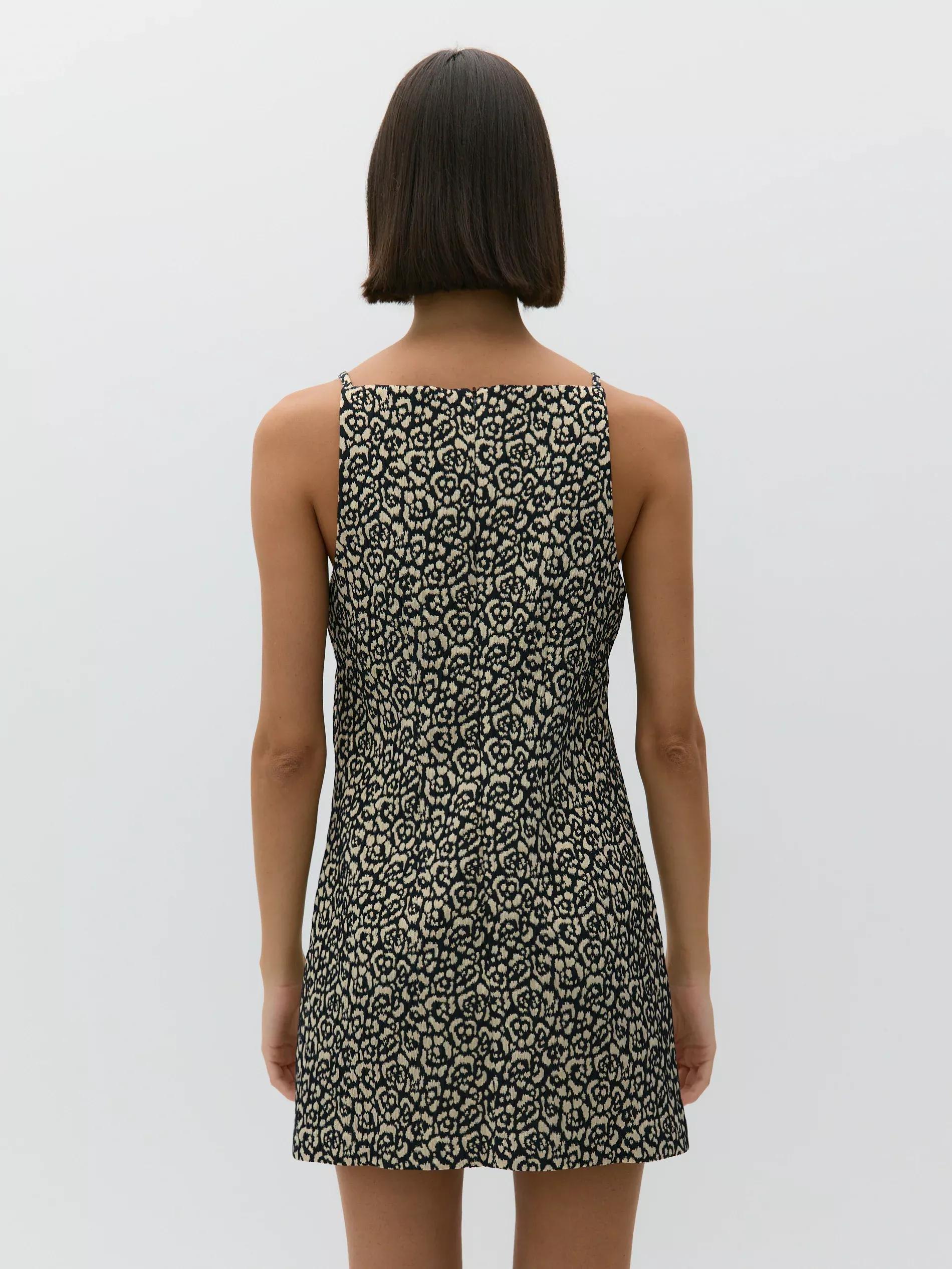 Multicolour Jacquard Pattern Dress, , large image number 3