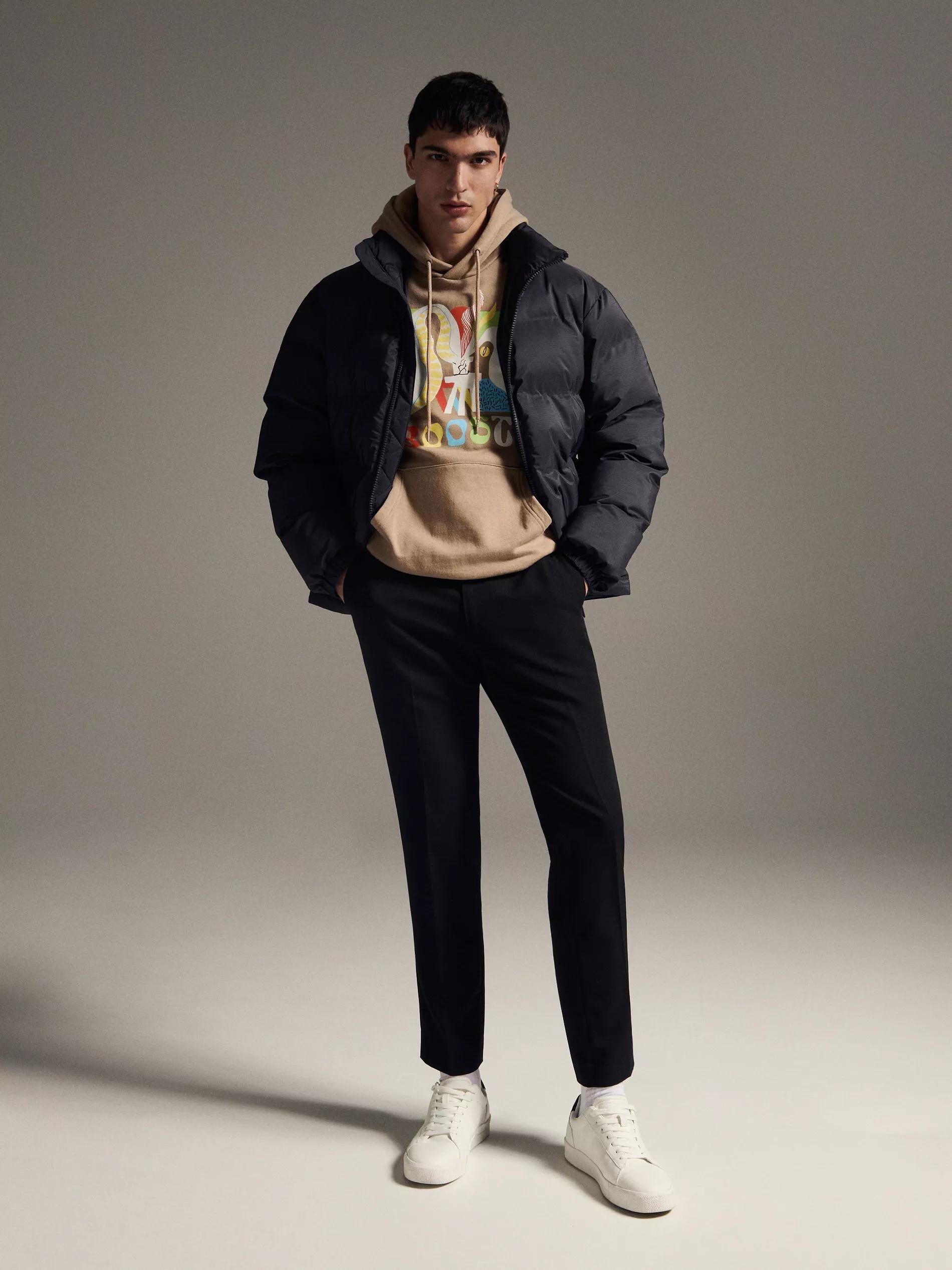 Beige Hoodie, , large image number 1
