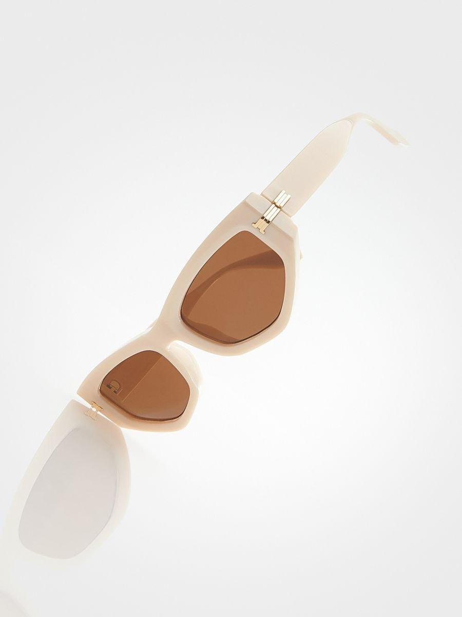 Cream Sunglasses, Ivory, large image number 1