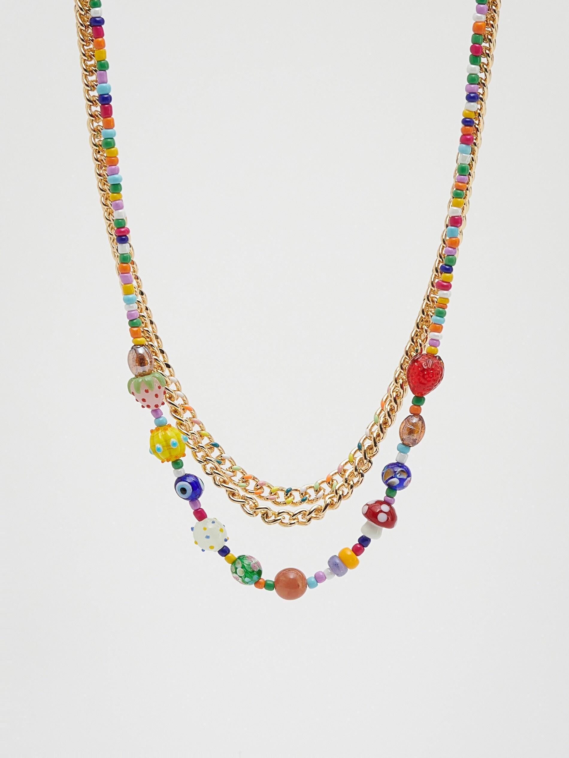 Multicolor Triple-Layered Necklace, , large image number 1