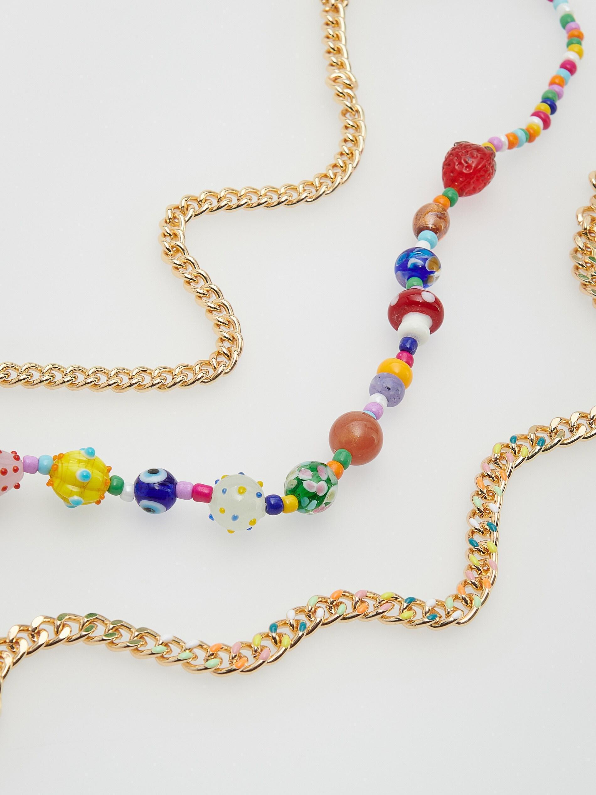 Multicolor Triple-Layered Necklace, , large image number 2
