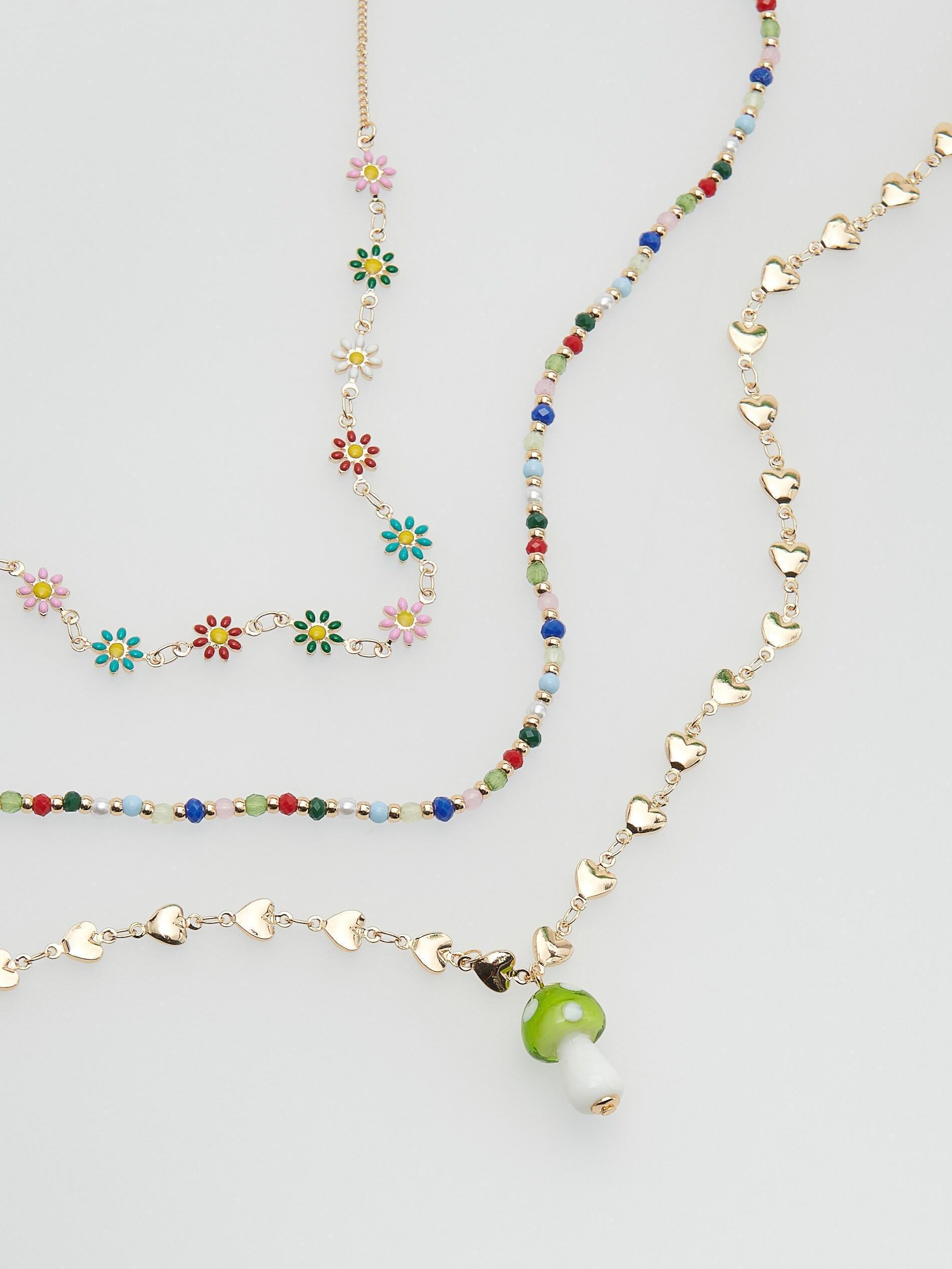 Multicolor Triple-Layered Necklace, , large image number 2