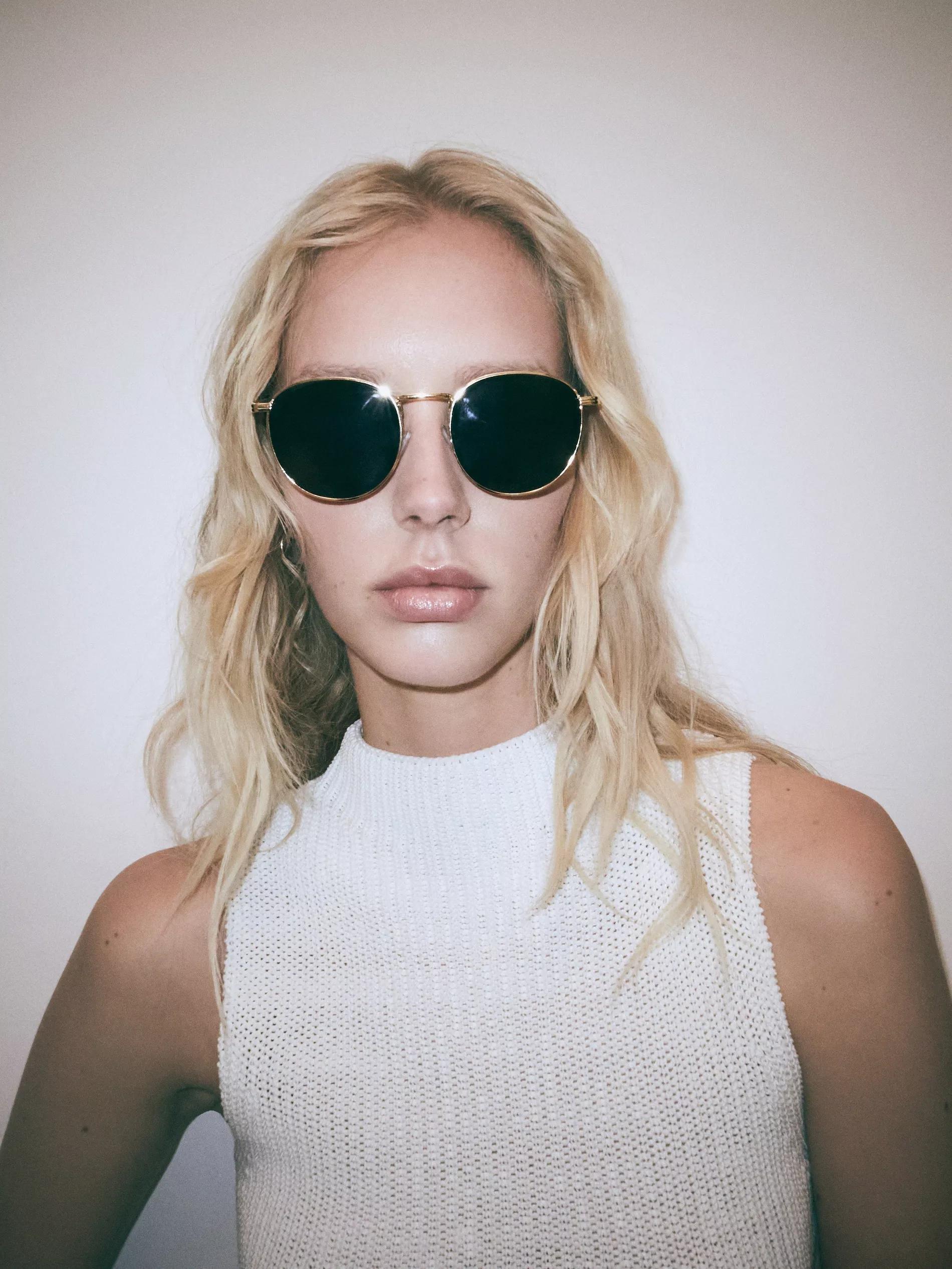 black Sunglasses, Black, large image number 1