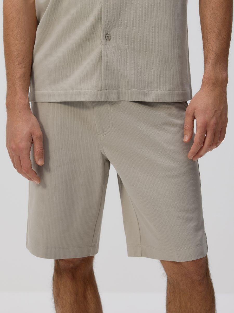Grey Regular Fit Shorts, , large image number 1