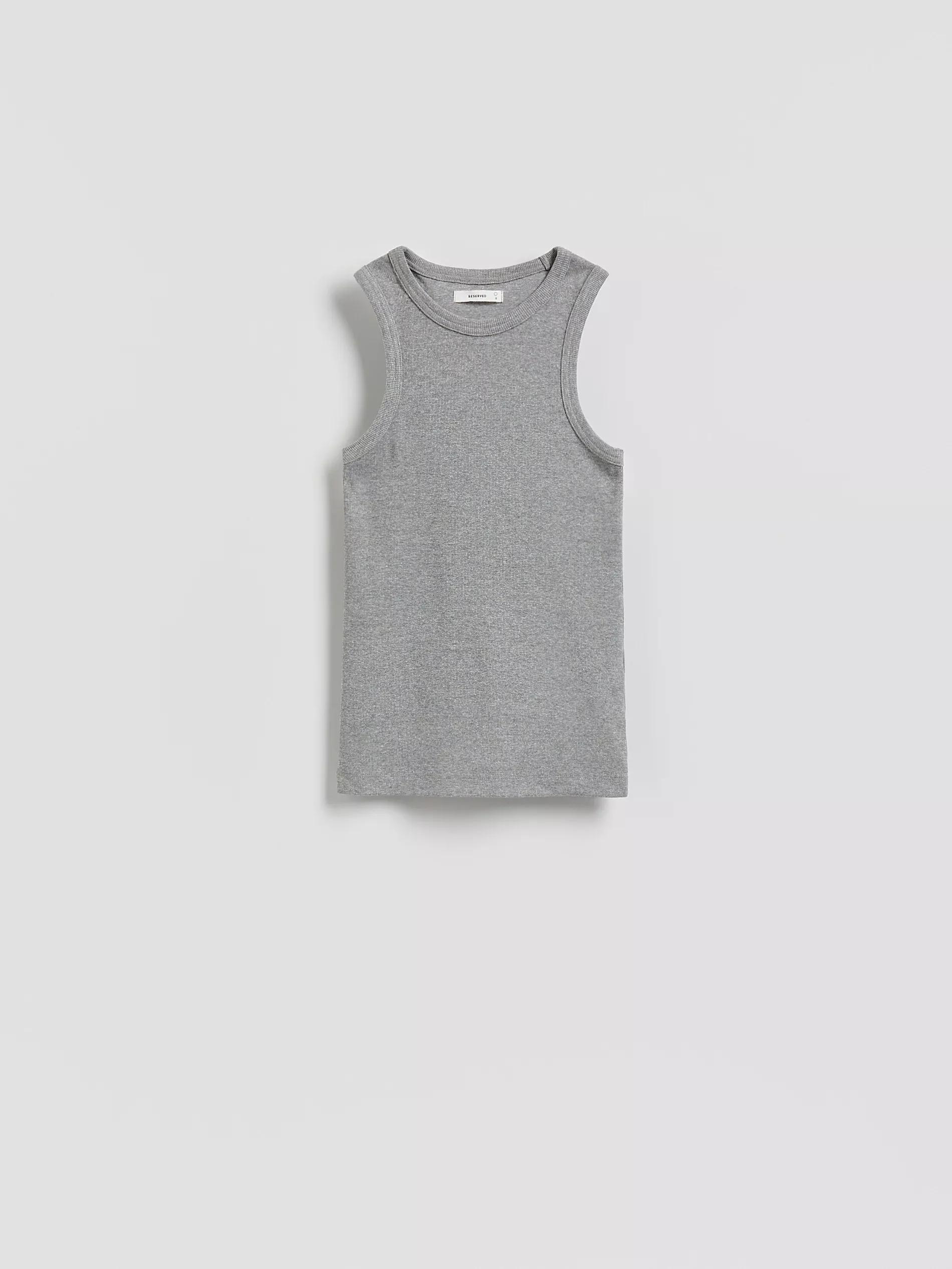 Grey Cotton Top, Light grey, large image number 3
