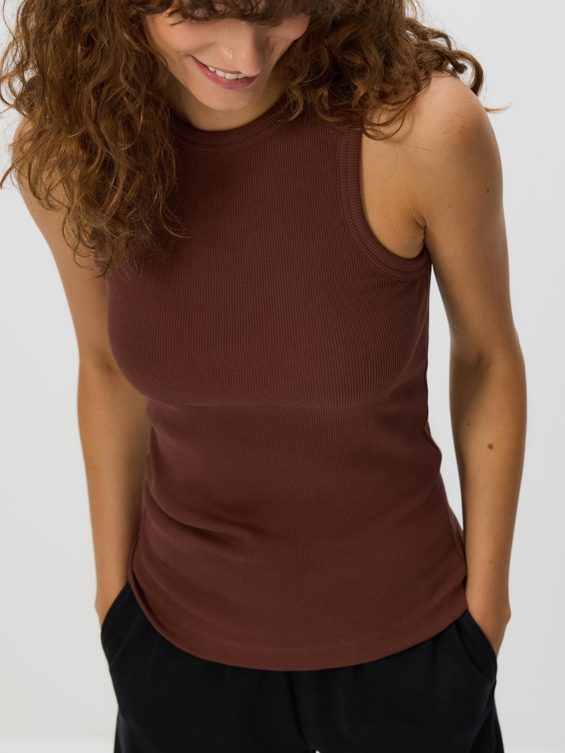 Brown Cotton Top, , large image number 0