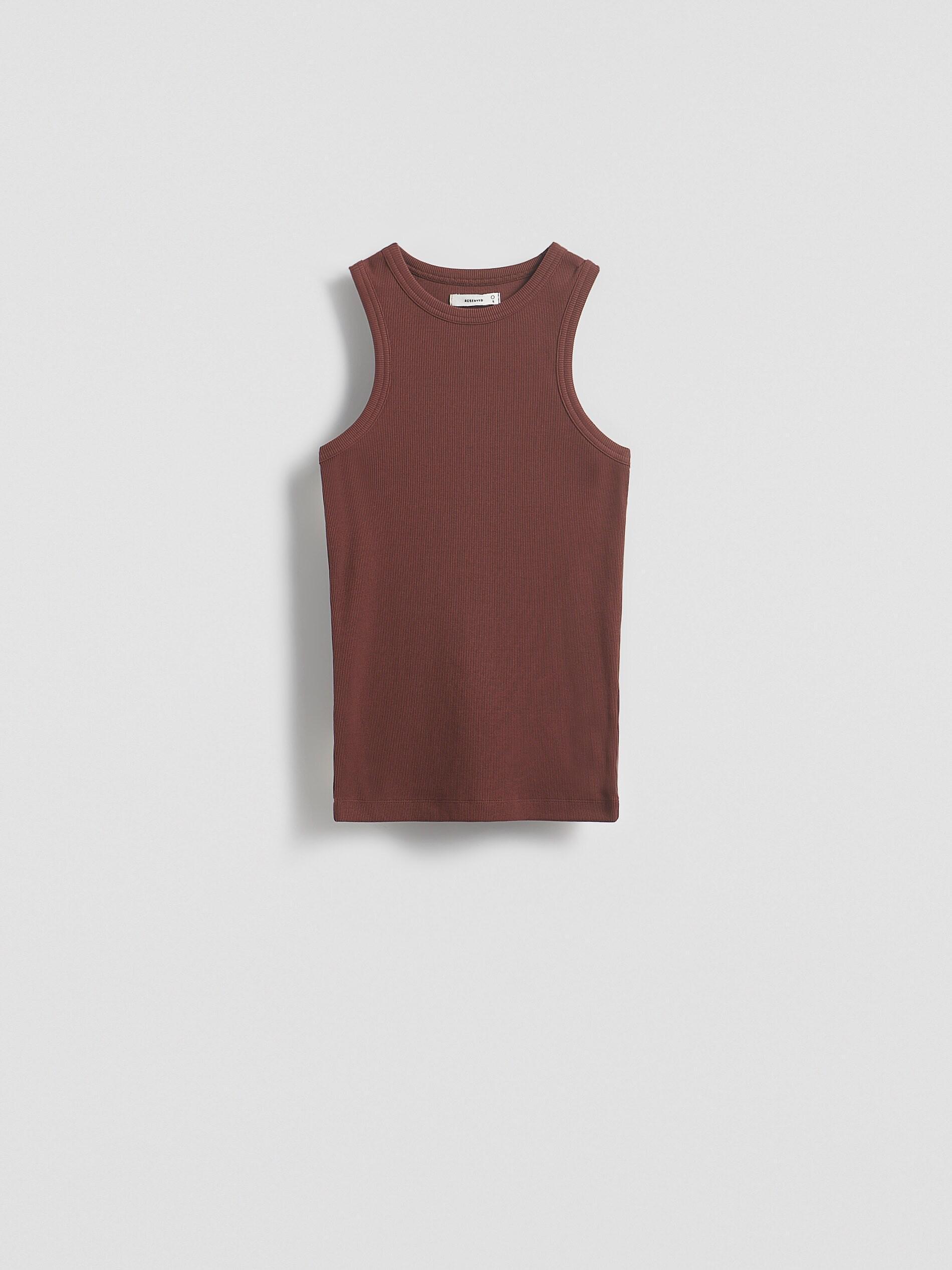 Brown Cotton Top, Brown, large image number 0