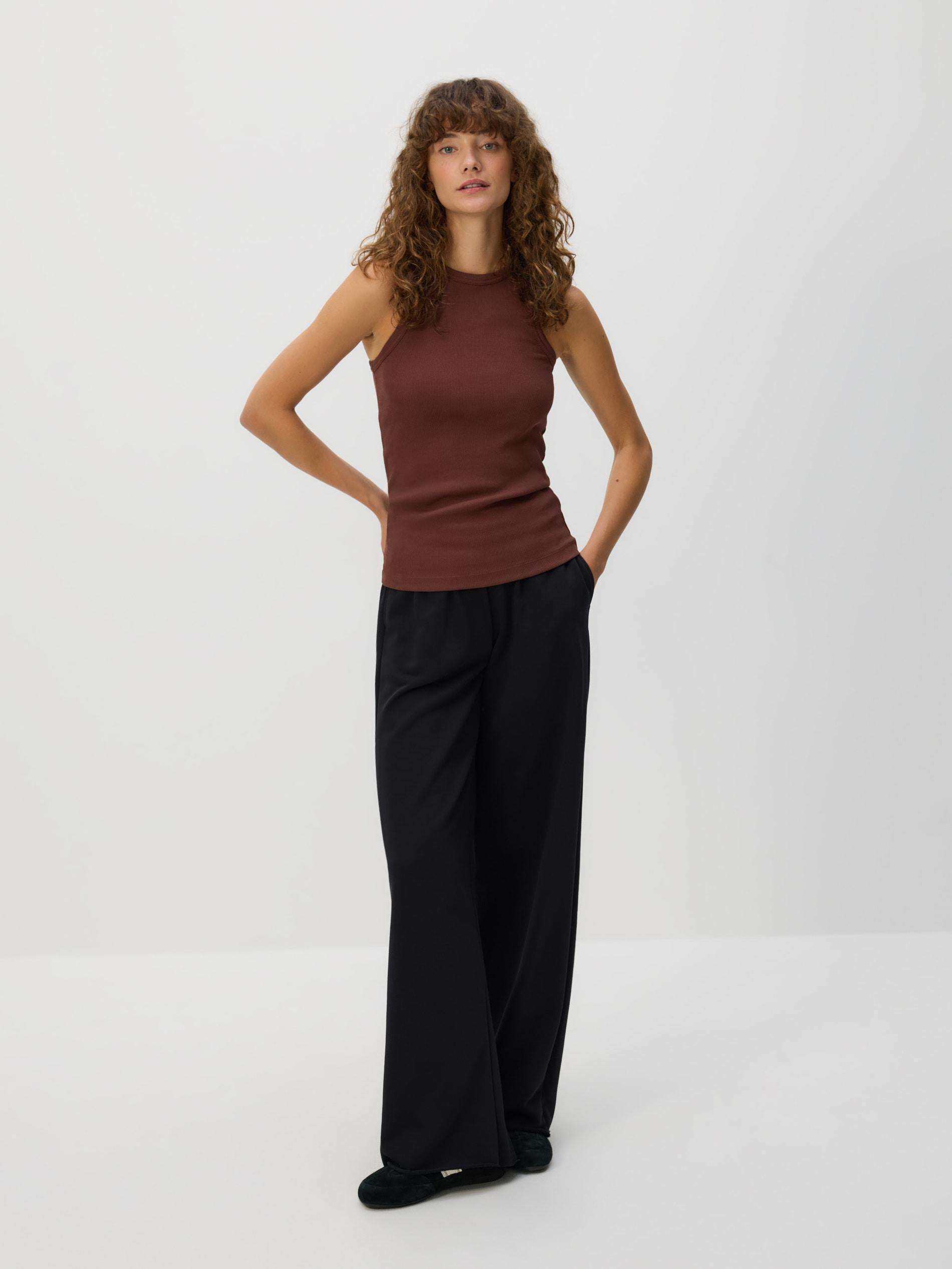 Brown Cotton Top, , large image number 1