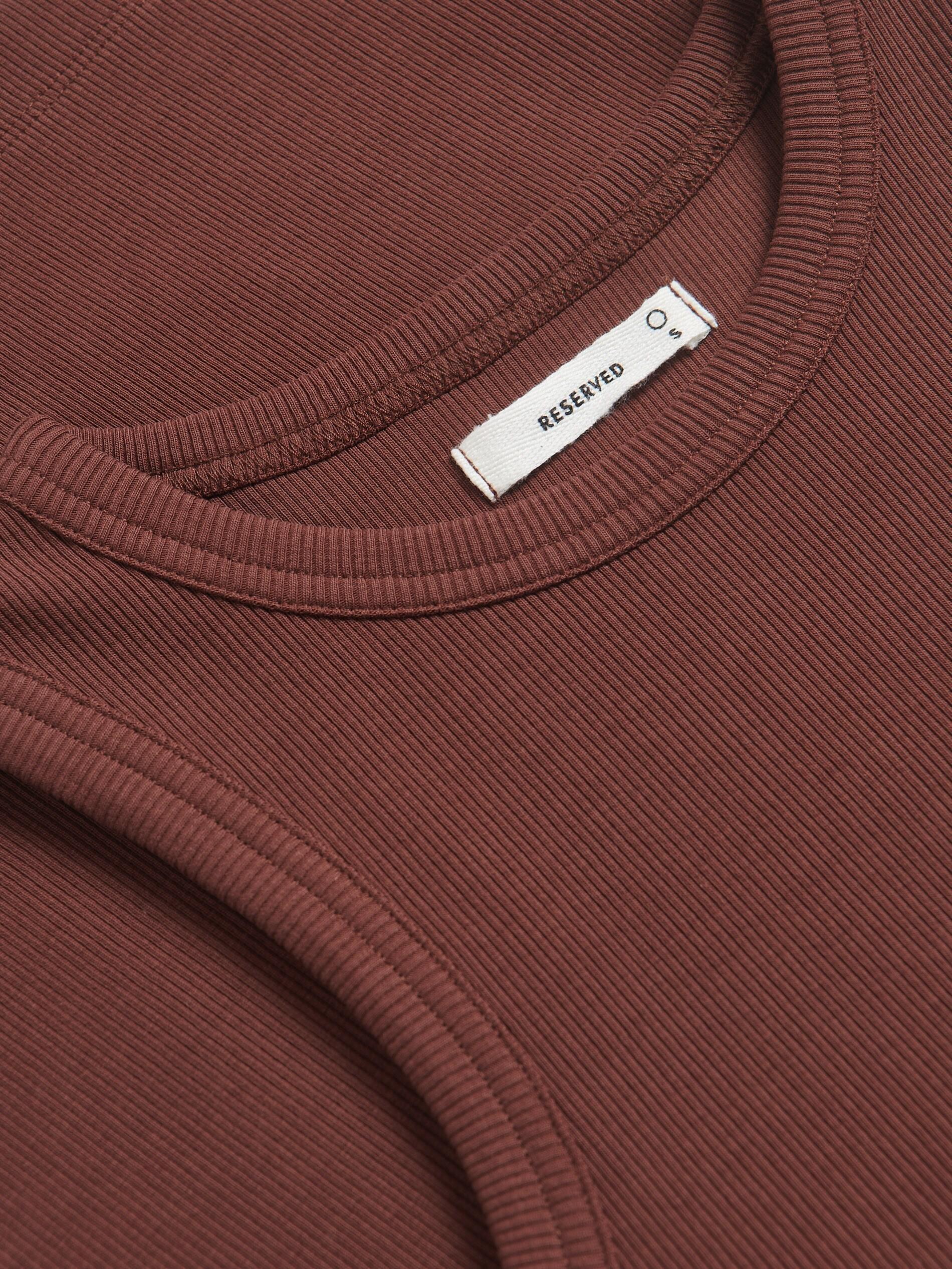 Brown Cotton Top, Brown, large image number 1