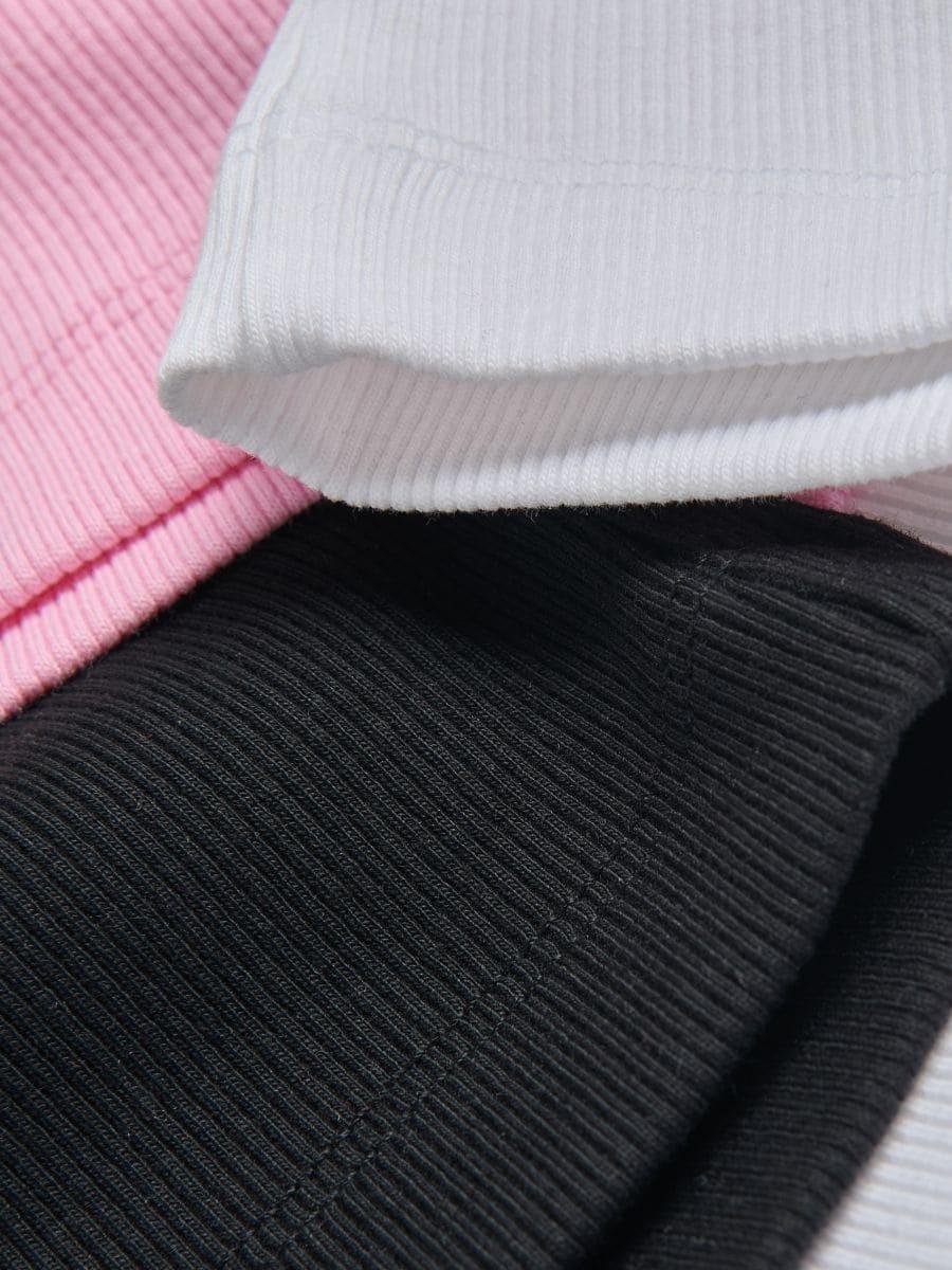 Black Cotton Top, Black, medium