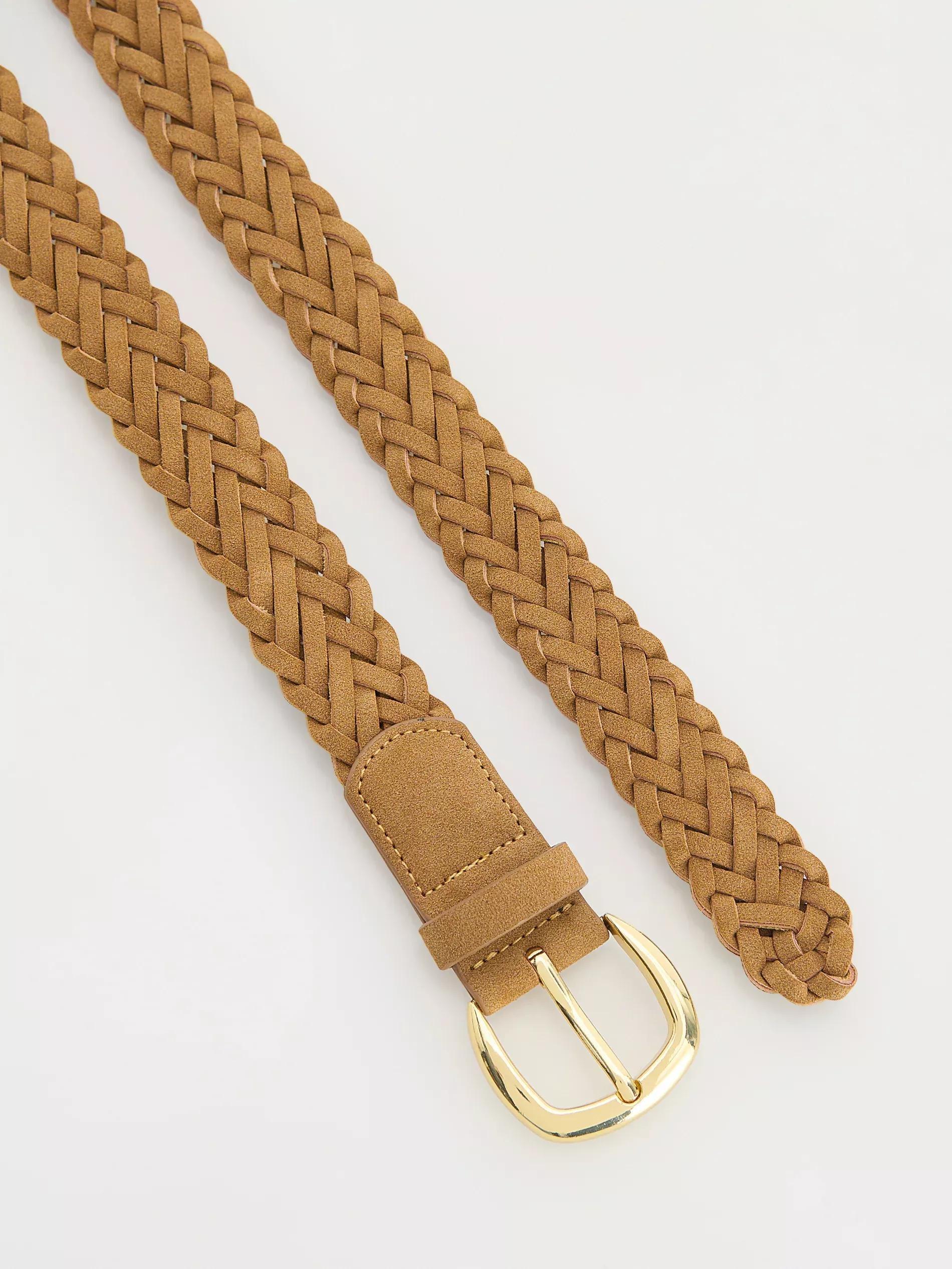 Brown Unisex Woven Belt, , large image number 1