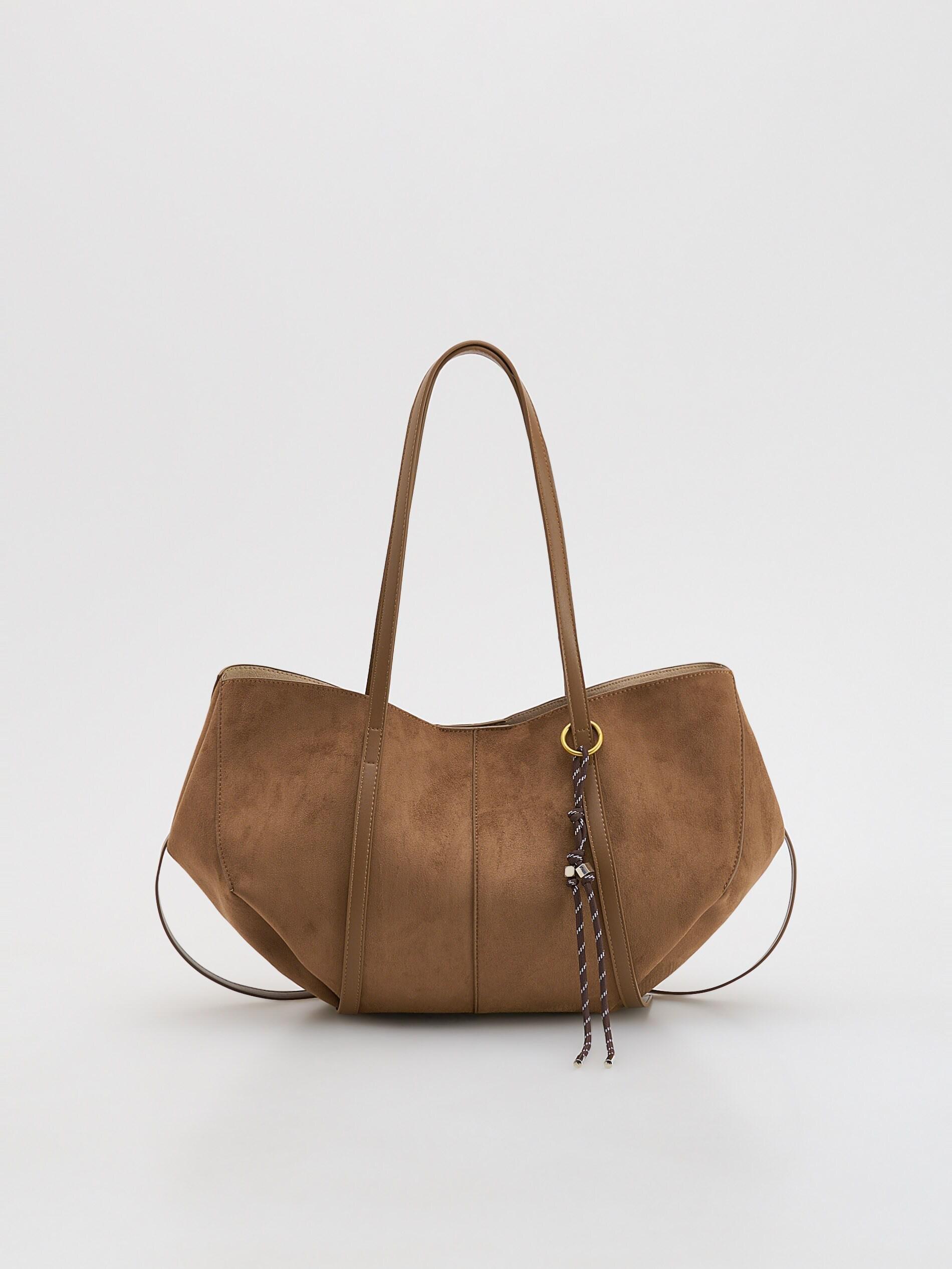 حقيبة كتف بني, Brown, medium