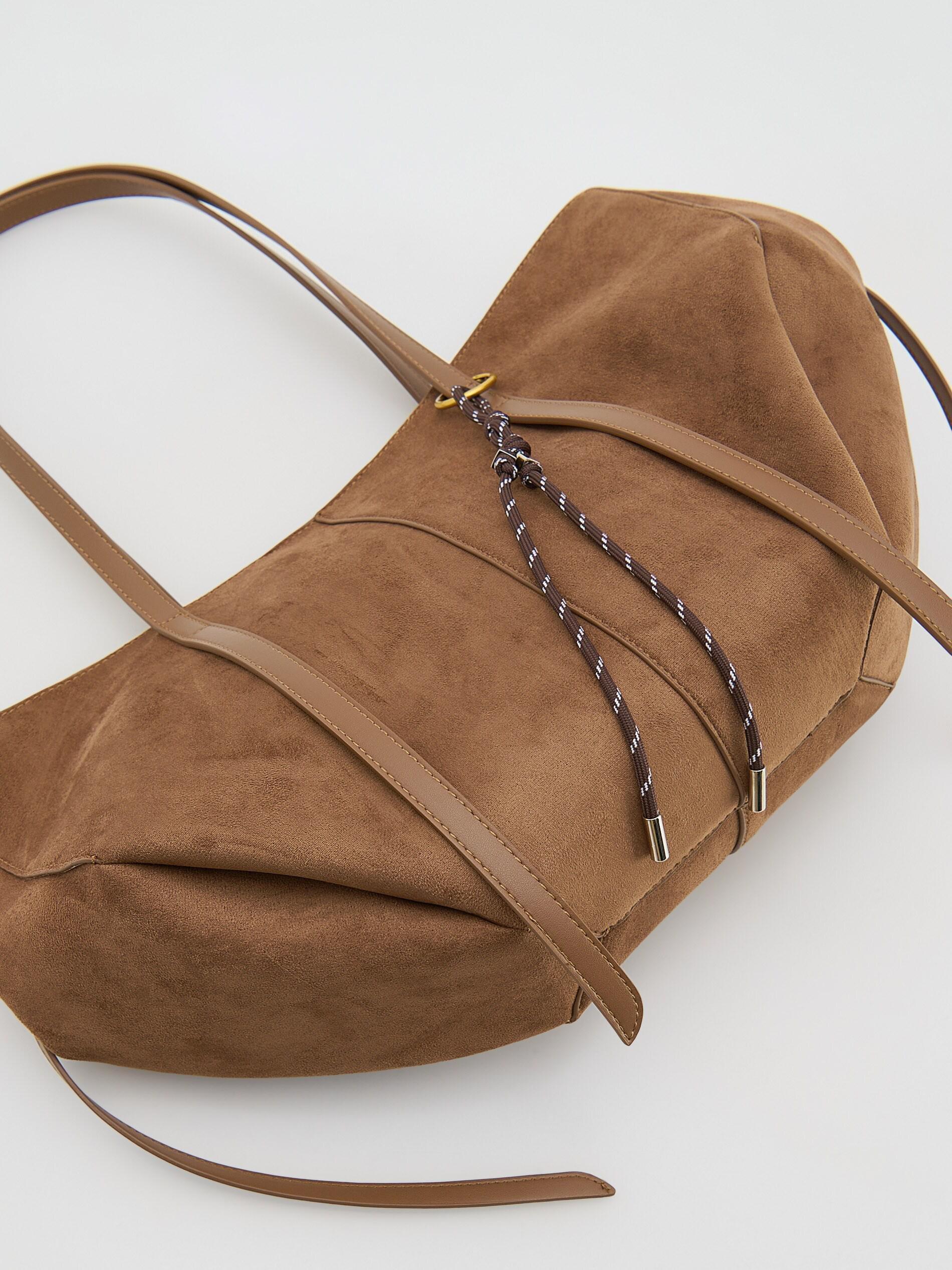 حقيبة كتف بني, Brown, medium