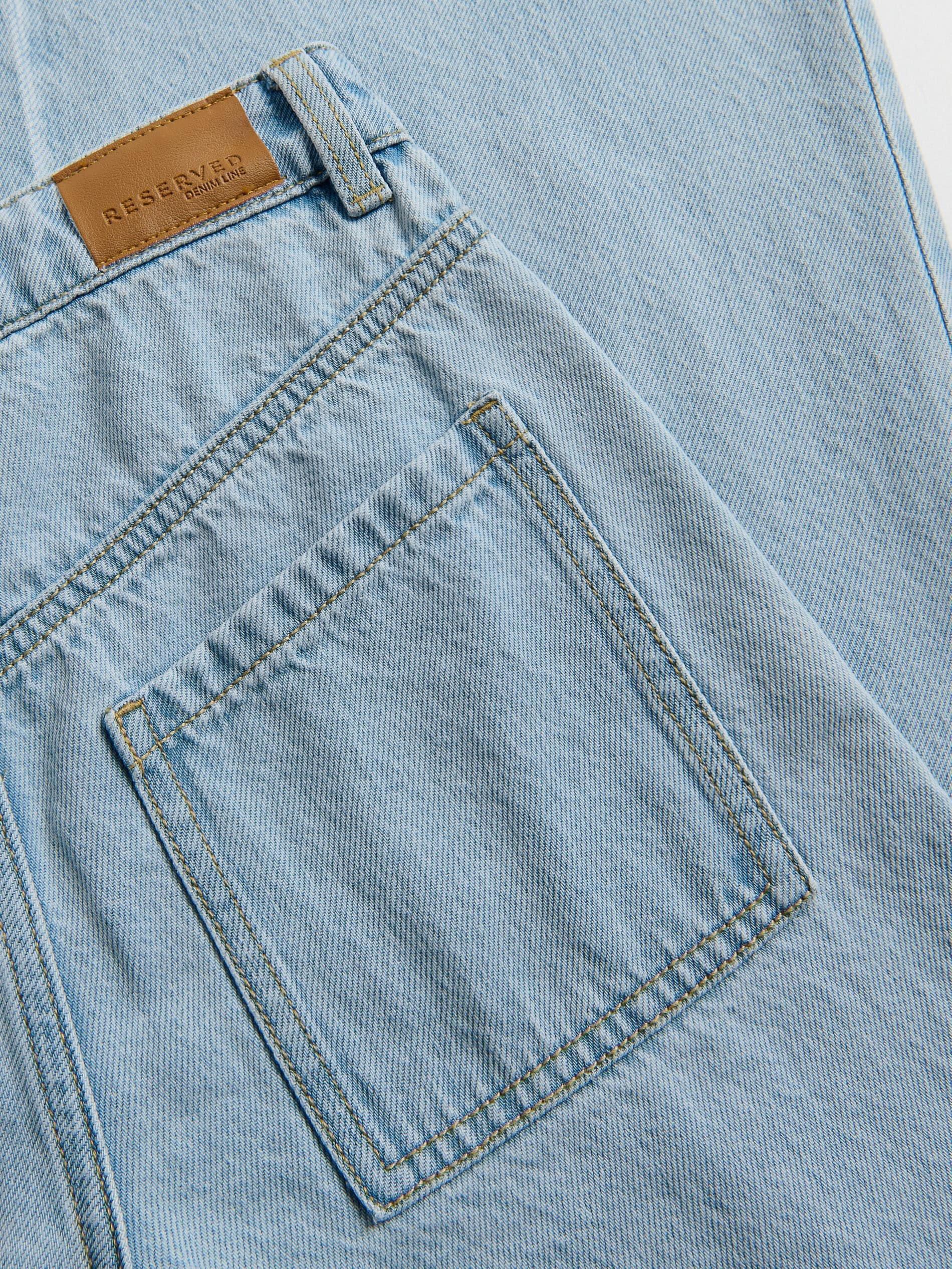 GIRLS` JEANS T ROUSERS LIGHT BLUE JEANS, Blue, large image number 2