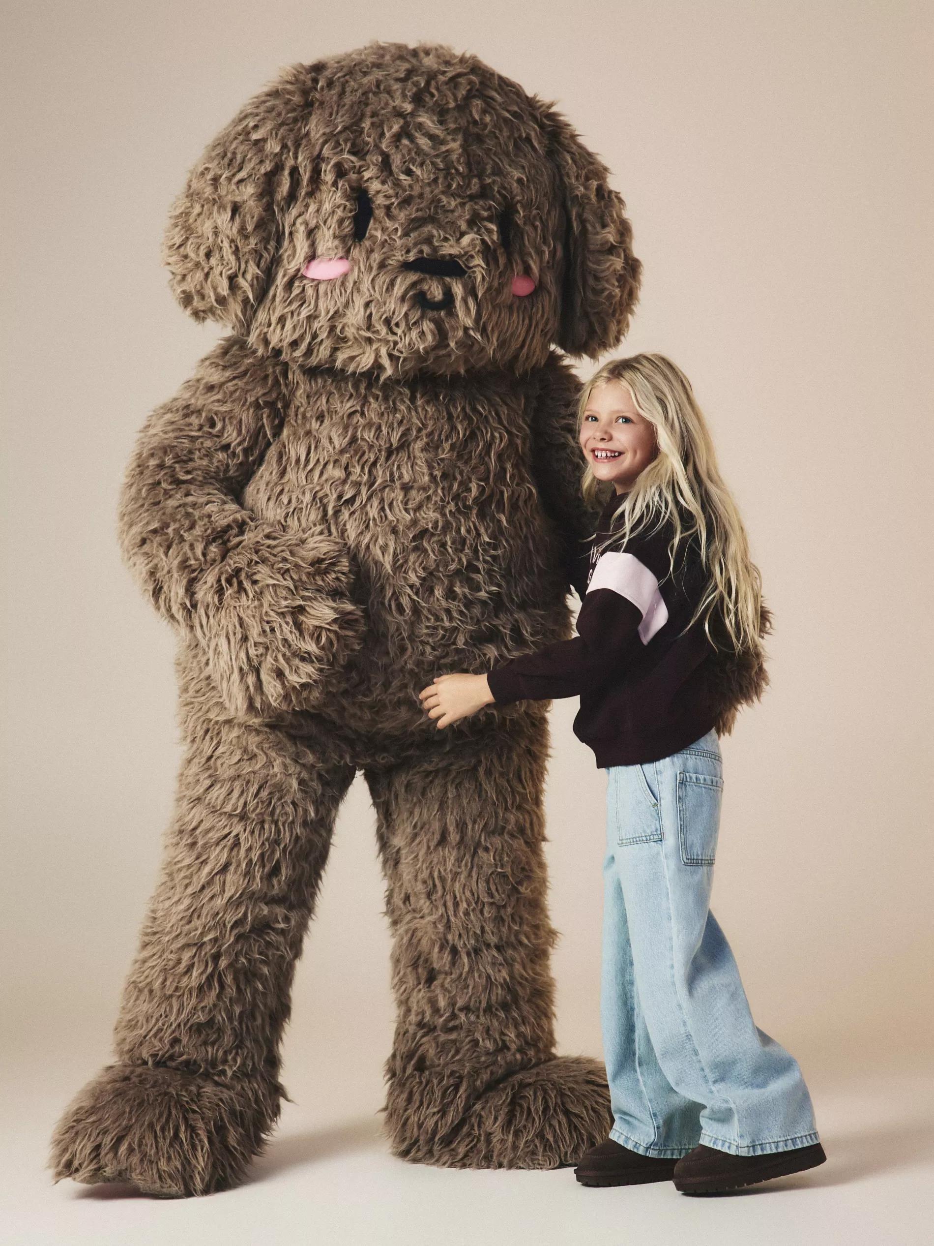 Blue Super Wide Leg Jeans, Blue, large image number 3