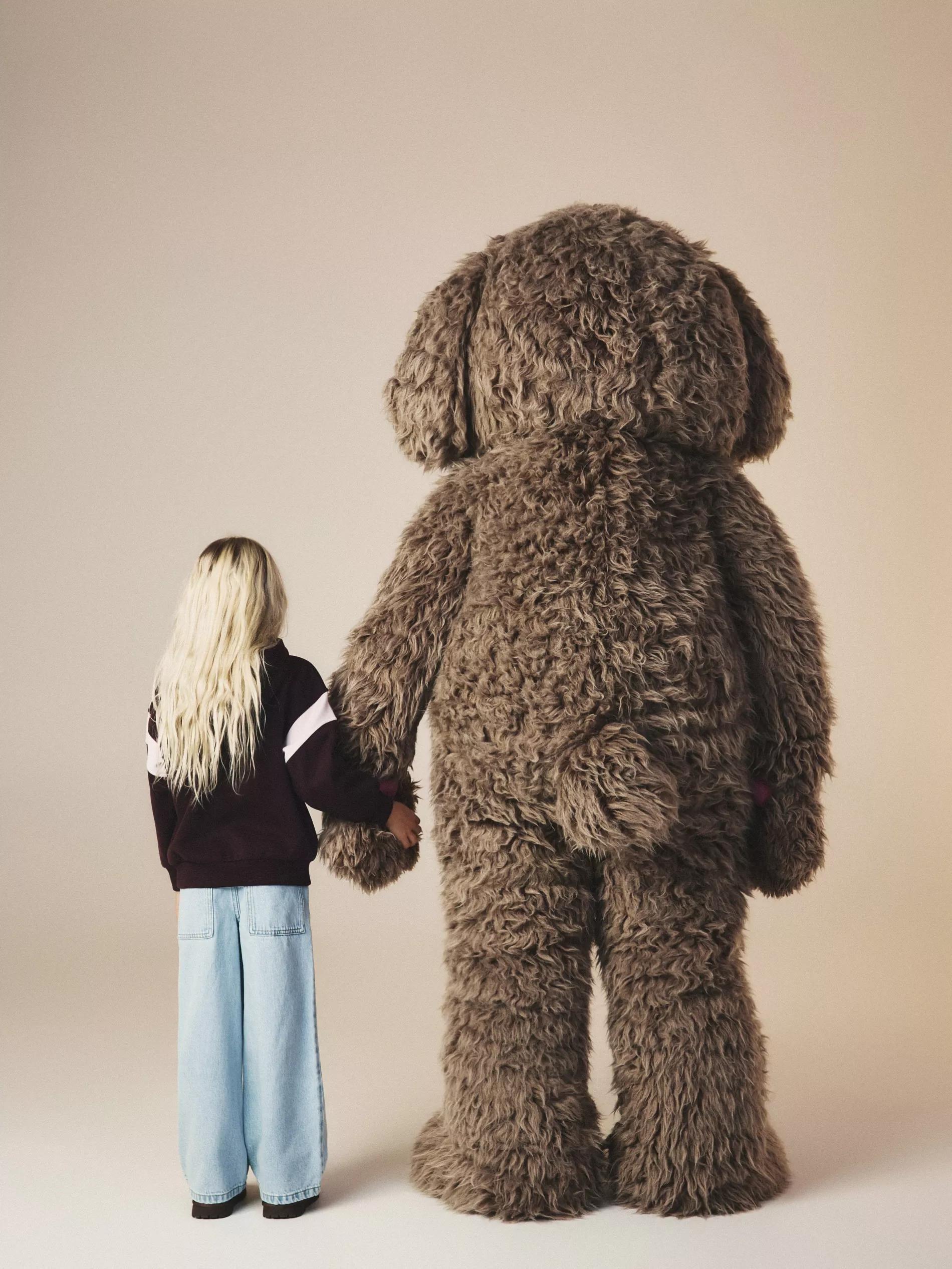 Blue Super Wide Leg Jeans, Blue, large image number 5