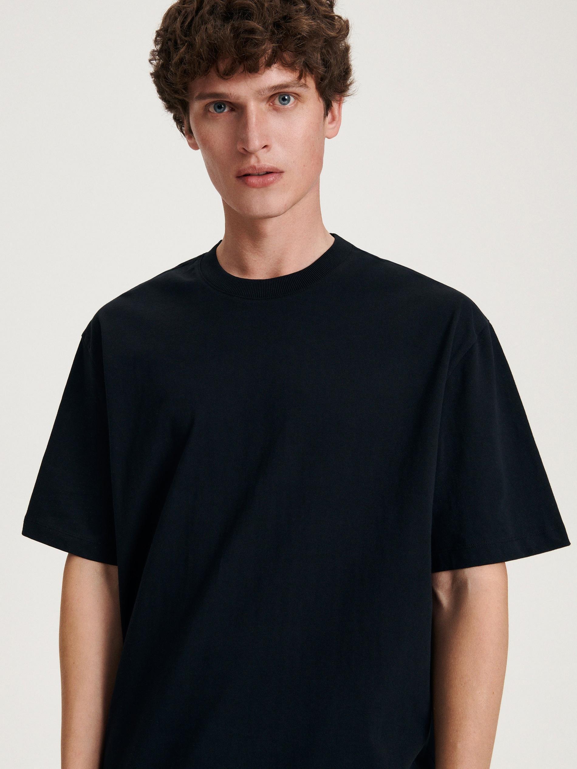Black Printed Oversize T-Shirt, , large image number 2