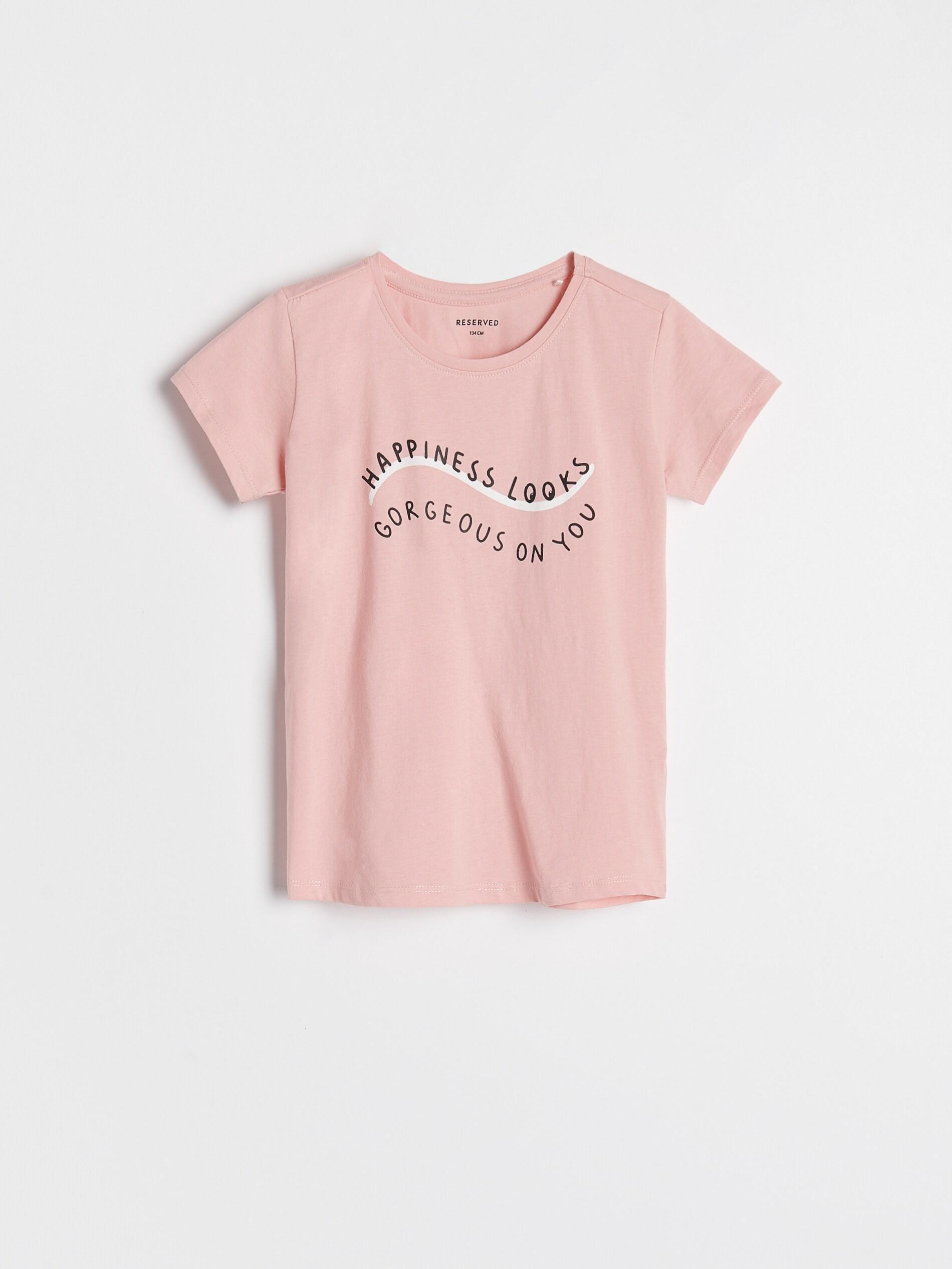 Pink Cotton T-Shirt With Print, , large image number 0