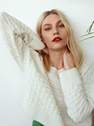 Reserved - Cream Decorative Knitted Sweater