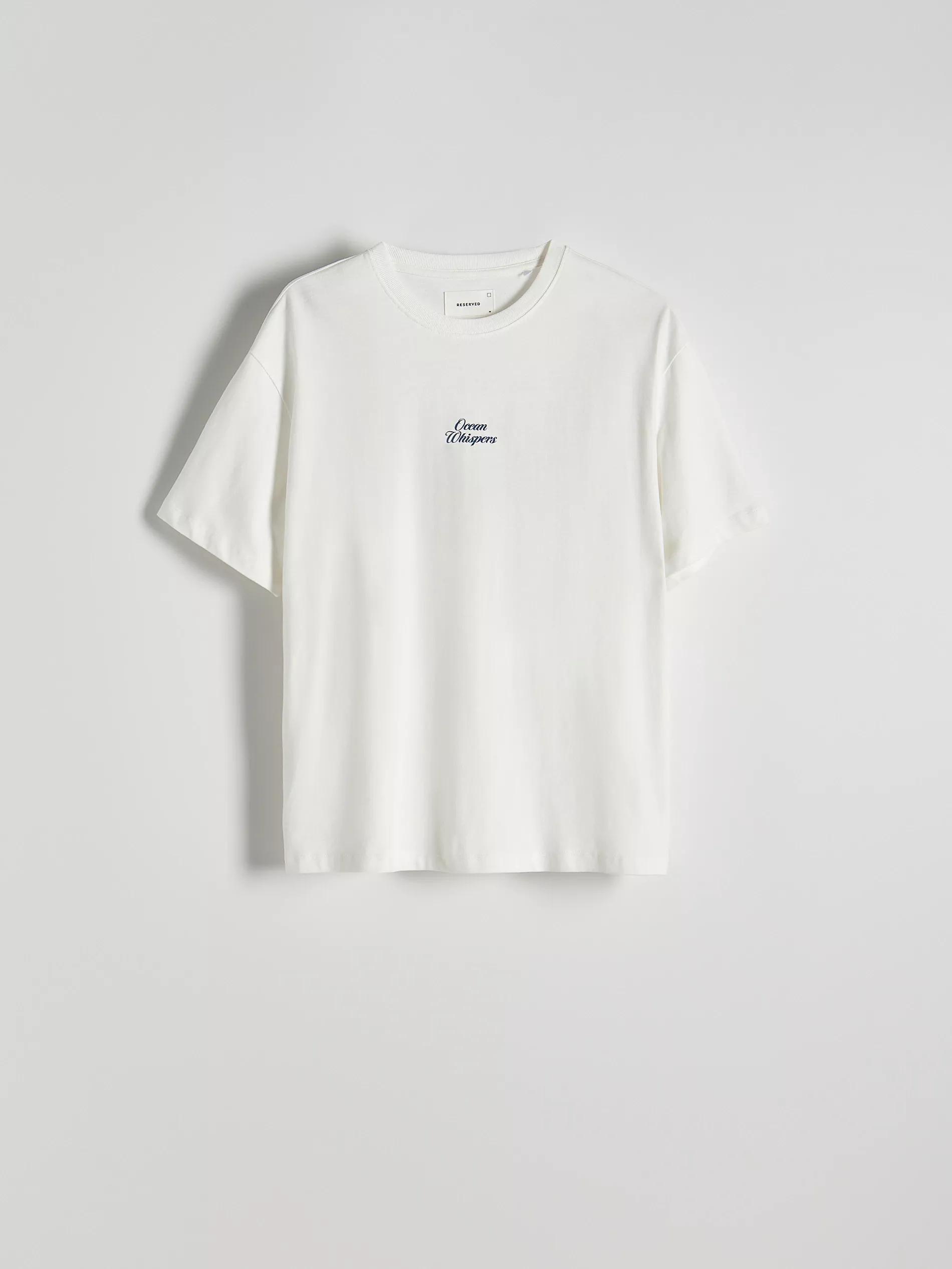 Cream Printed Boxy T-Shirt, , large image number 2