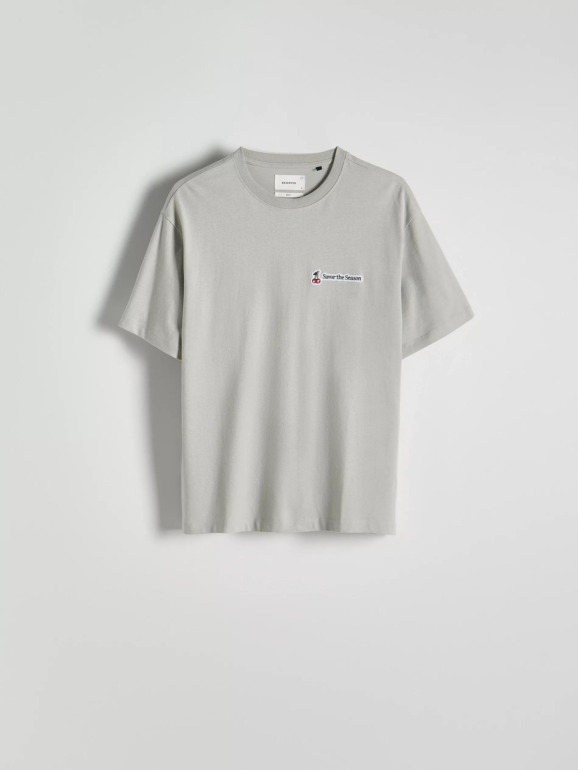 Grey Printed Boxy T-Shirt, , large image number 2
