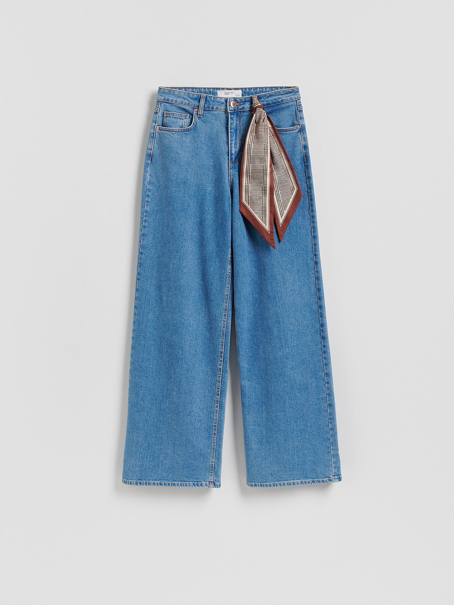 BLUE JEANS Wide-leg jeans with bandana, Blue, large image number 5