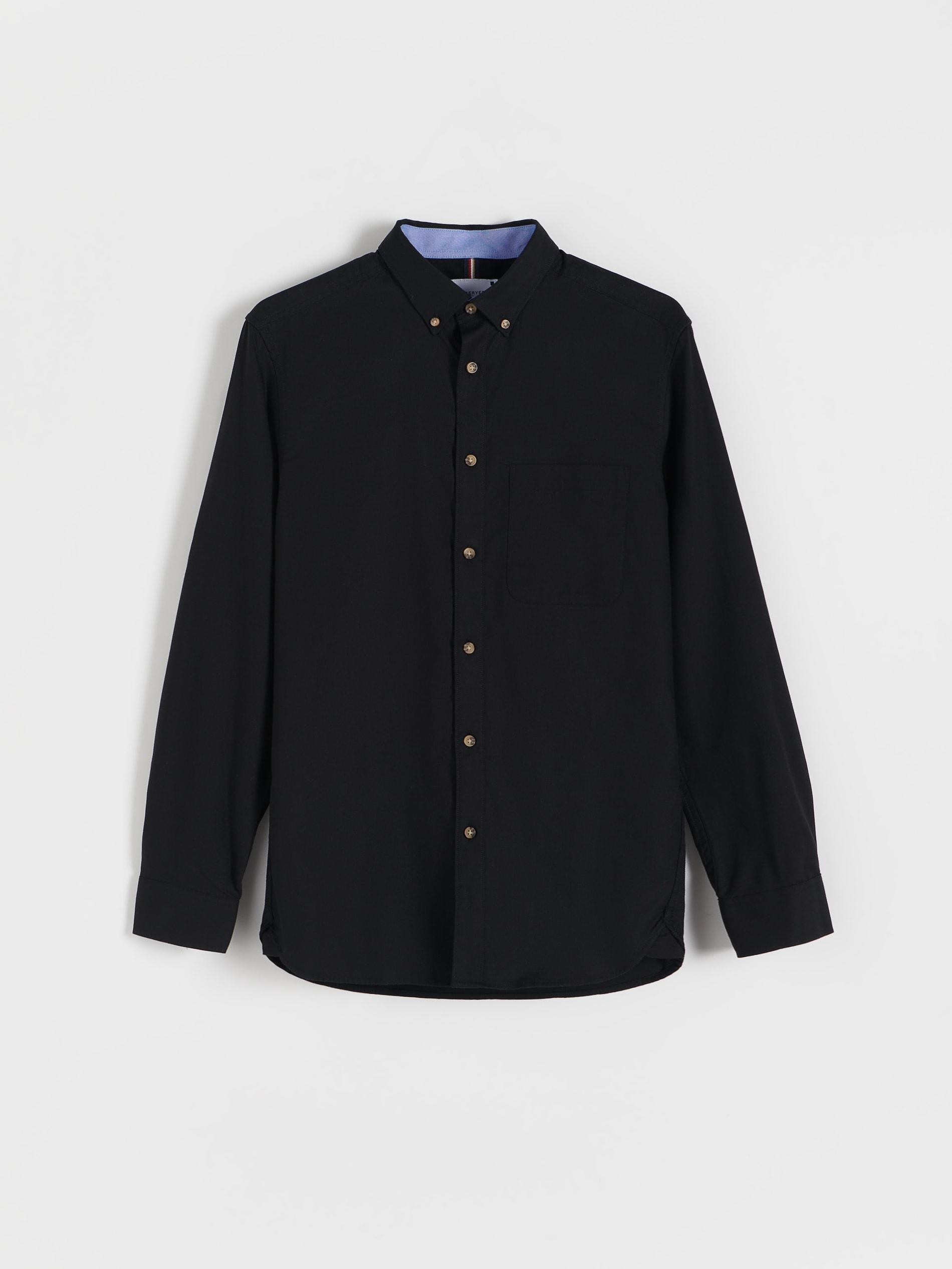Black Regular Fit Plain Shirt, , large image number 4
