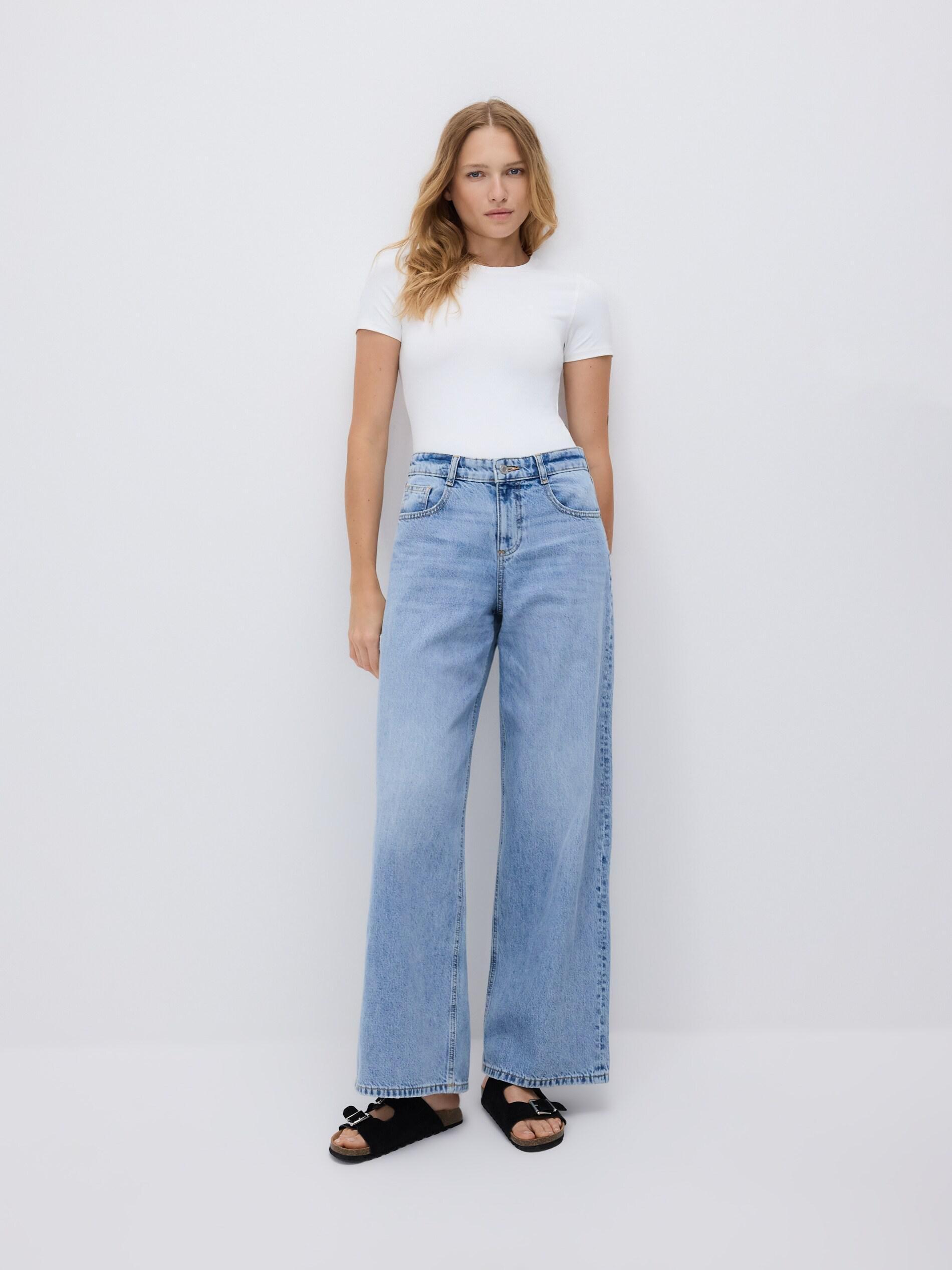 BLUE Baggy fit jeans, Blue, medium