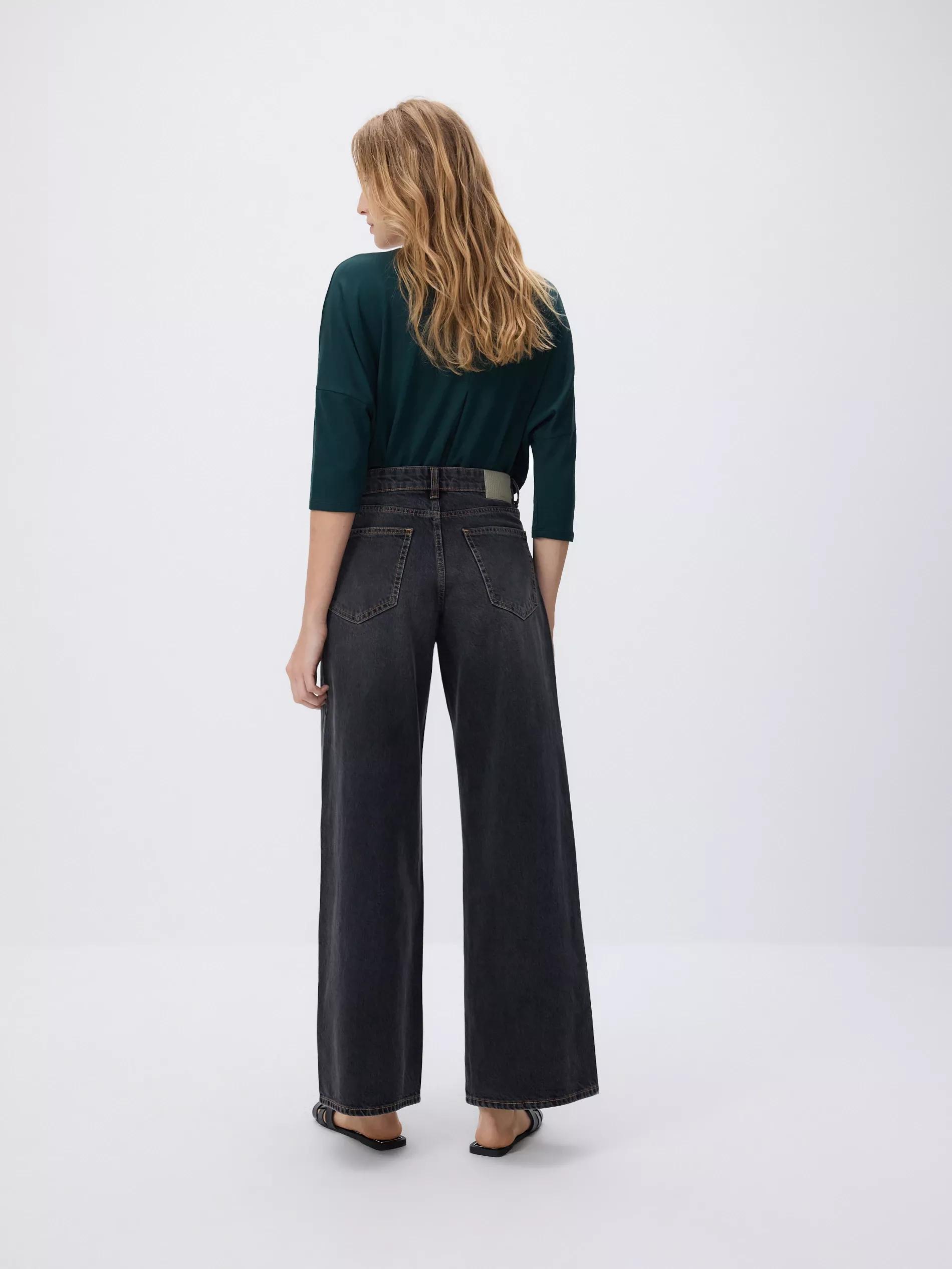 Black Baggy Fit Jeans, , large image number 2