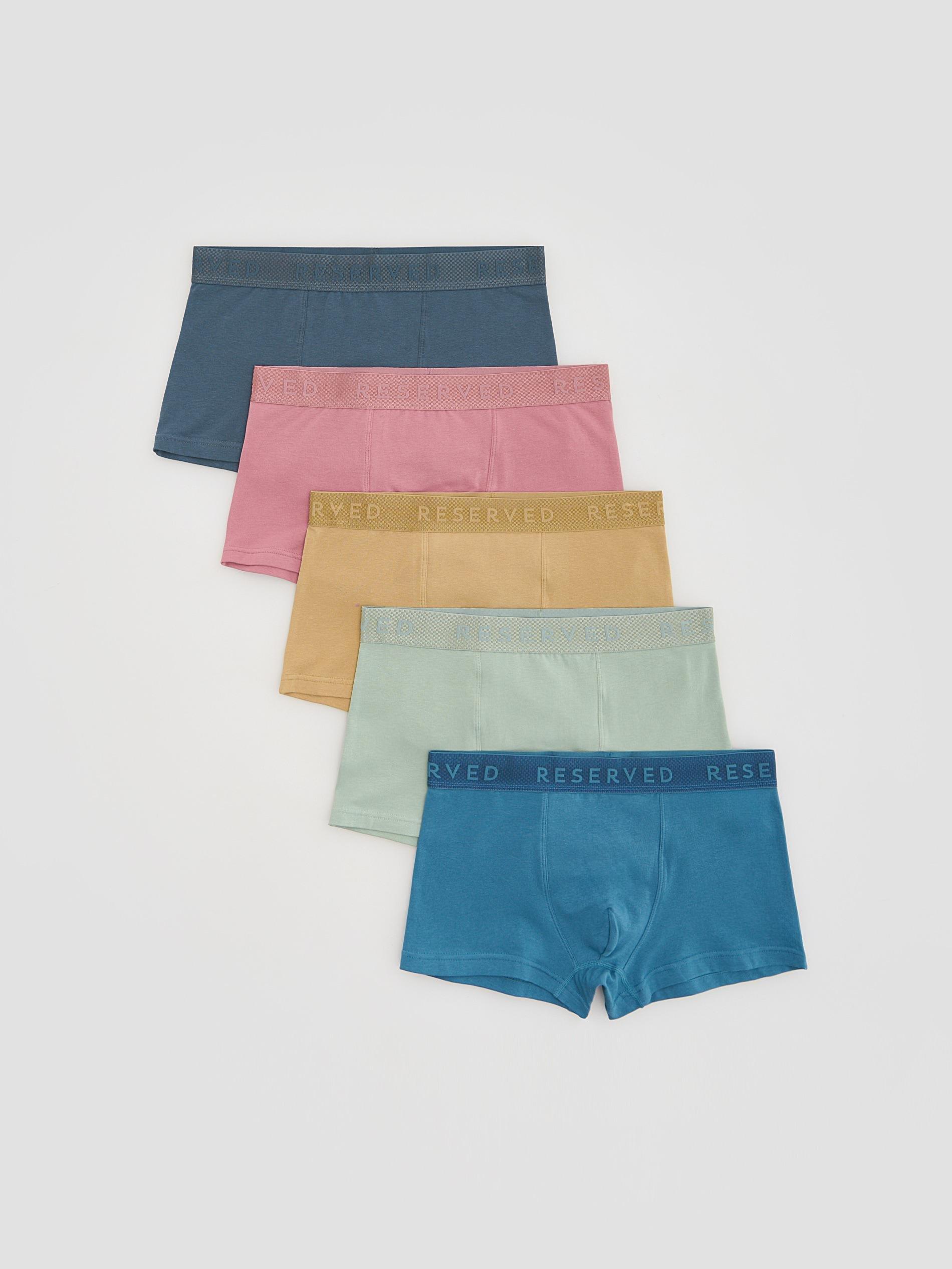 Navy Classic Boxers 5 Pack, Blue, large image number 0