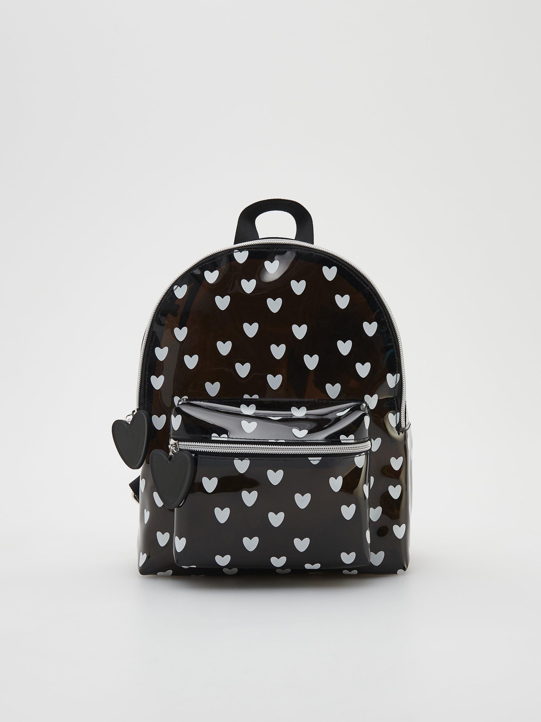 Black Heart Backpack, , large image number 0