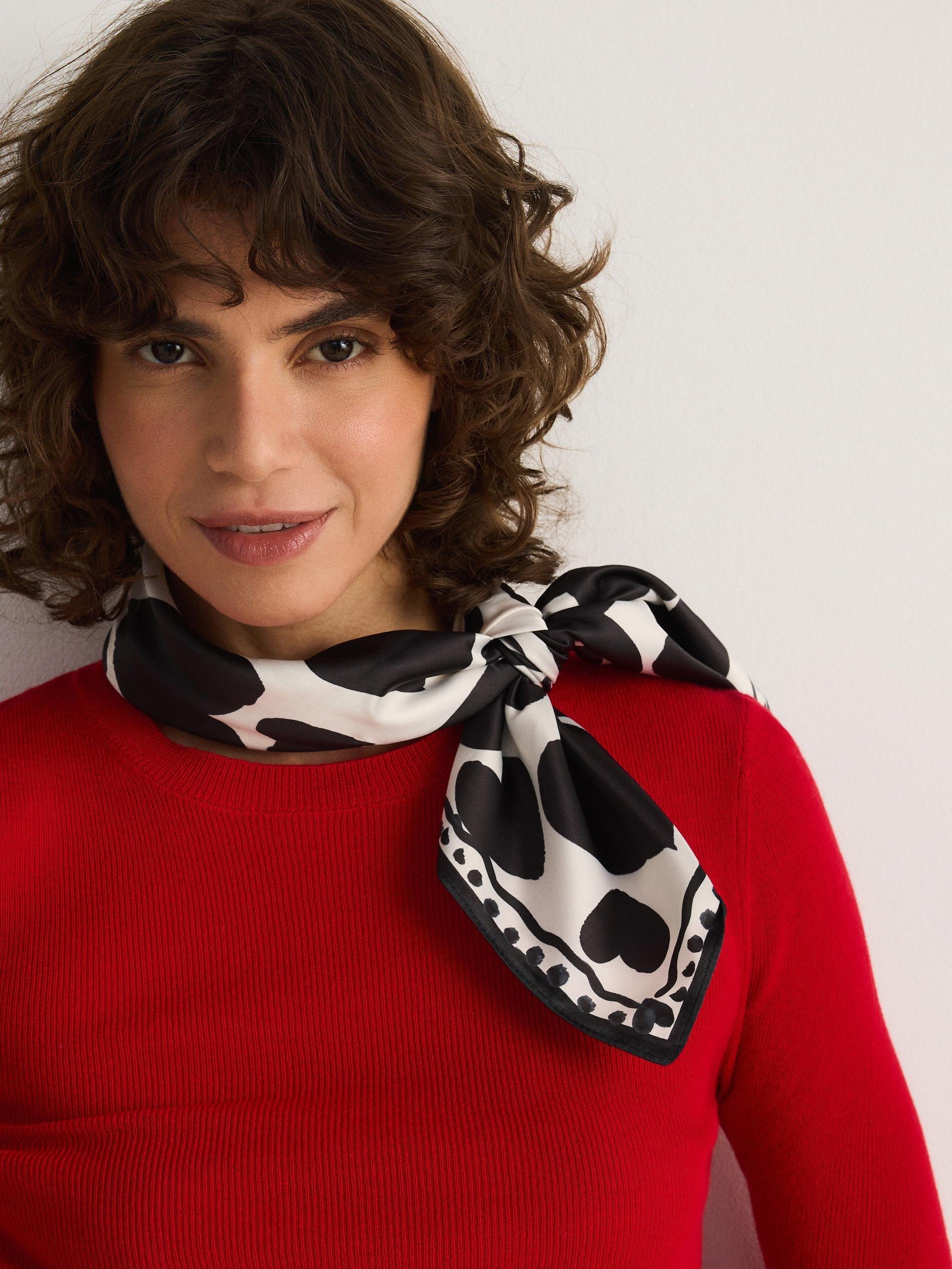 Multicolour Patterned Scarf, Multicolor, large image number 0