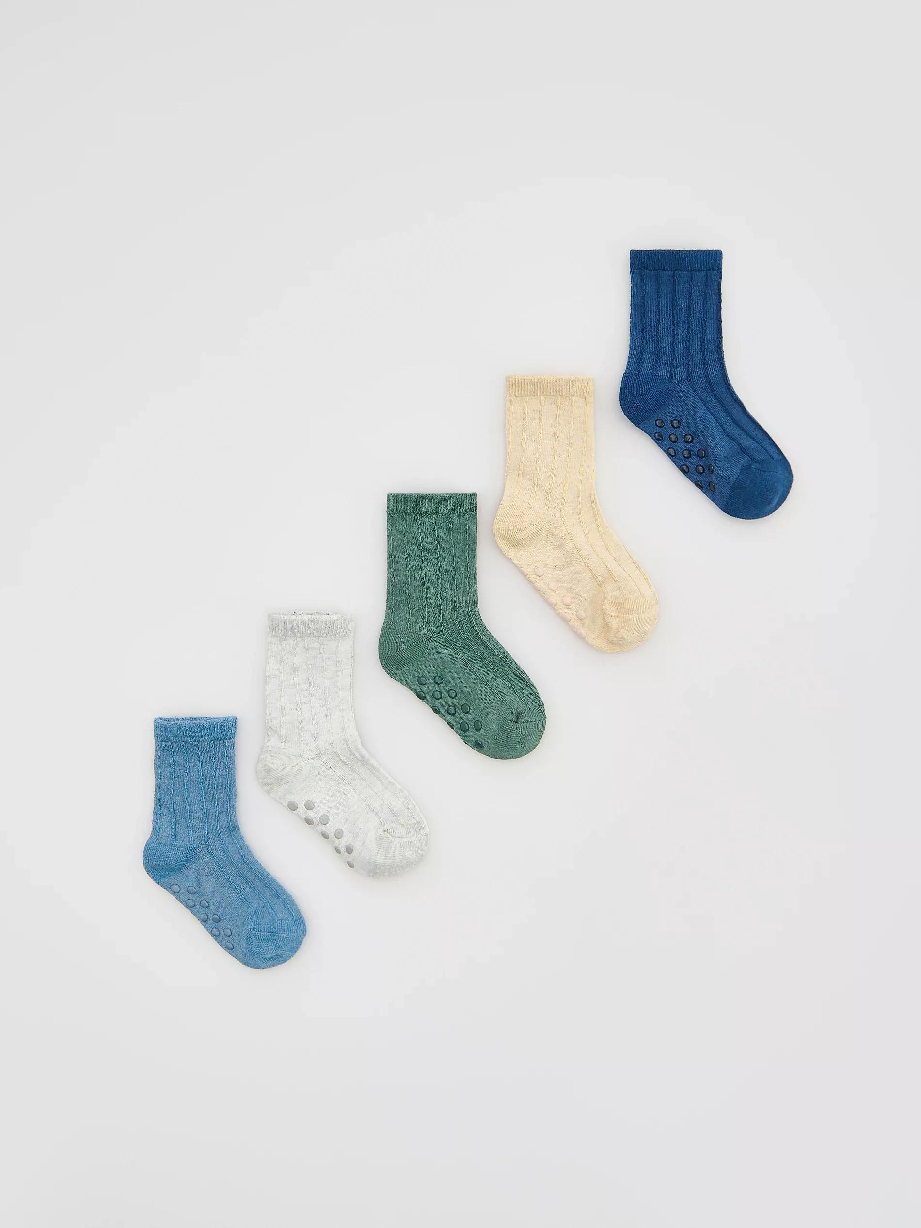 BLUE Socks 5 pack, Blue, medium