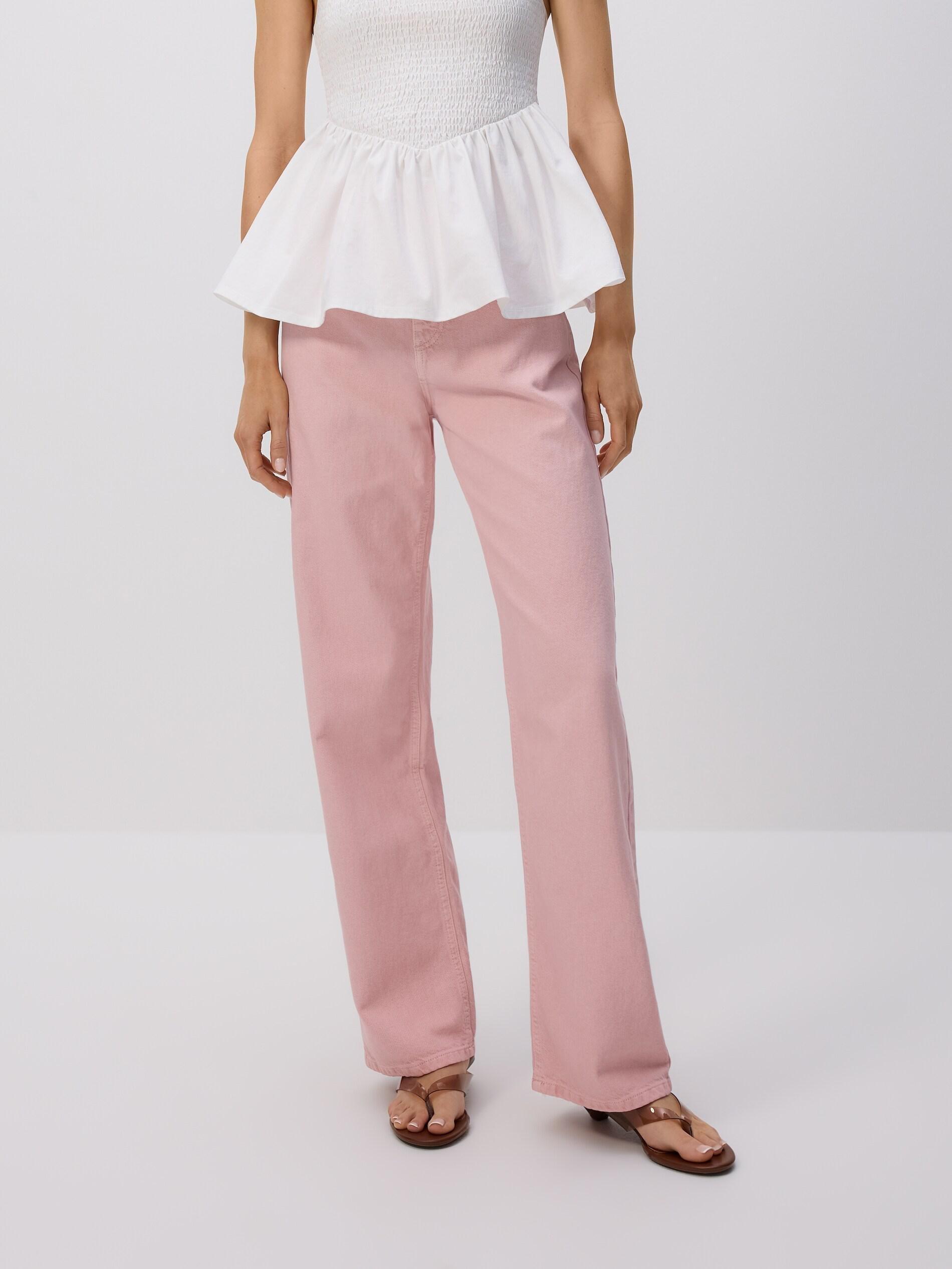 PINK Wide leg jeans, Pink, medium