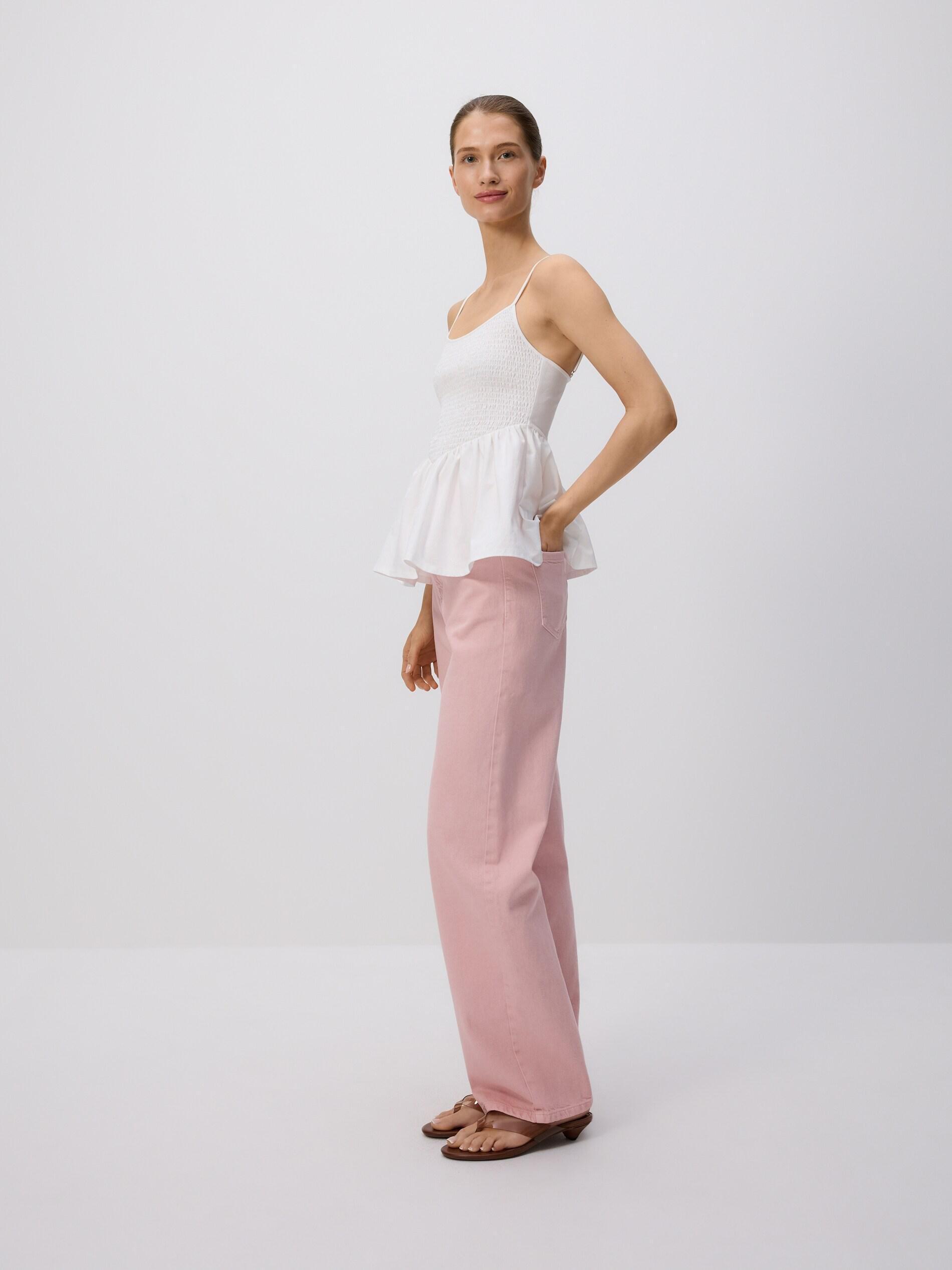 PINK Wide leg jeans, Pink, medium
