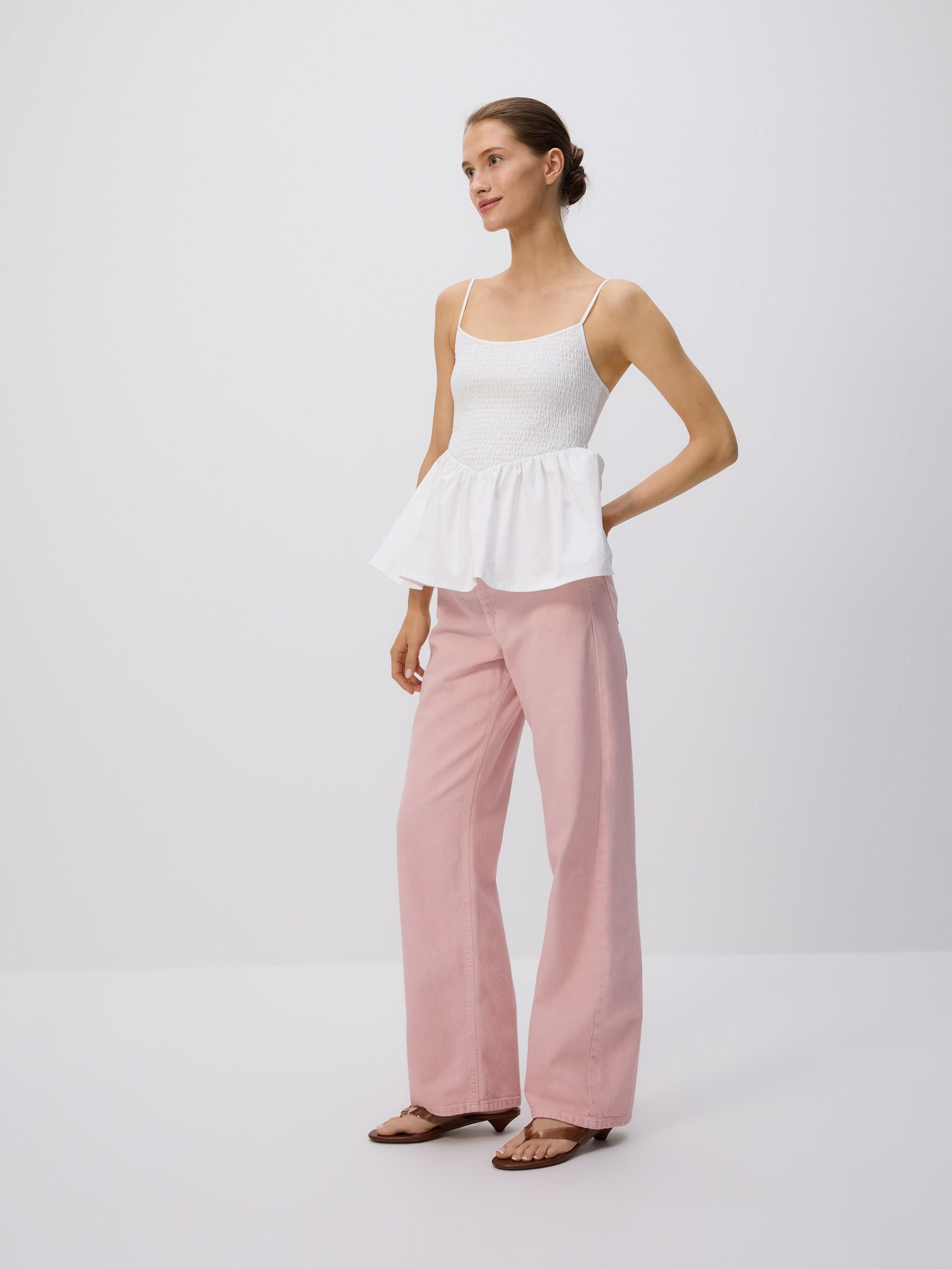 PINK Wide leg jeans, Pink, medium