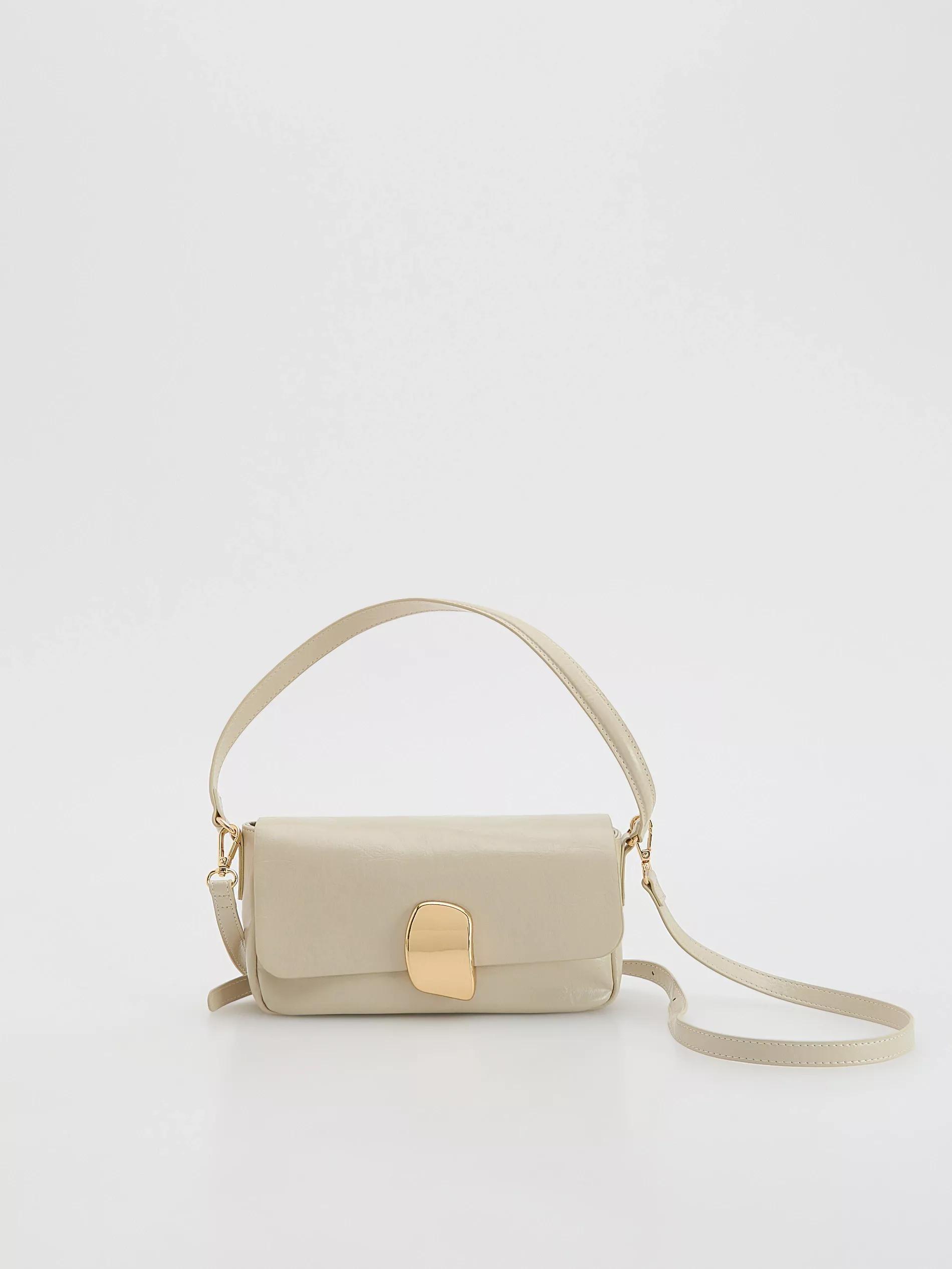 Cream Shoulder Bag, Ivory, large image number 0