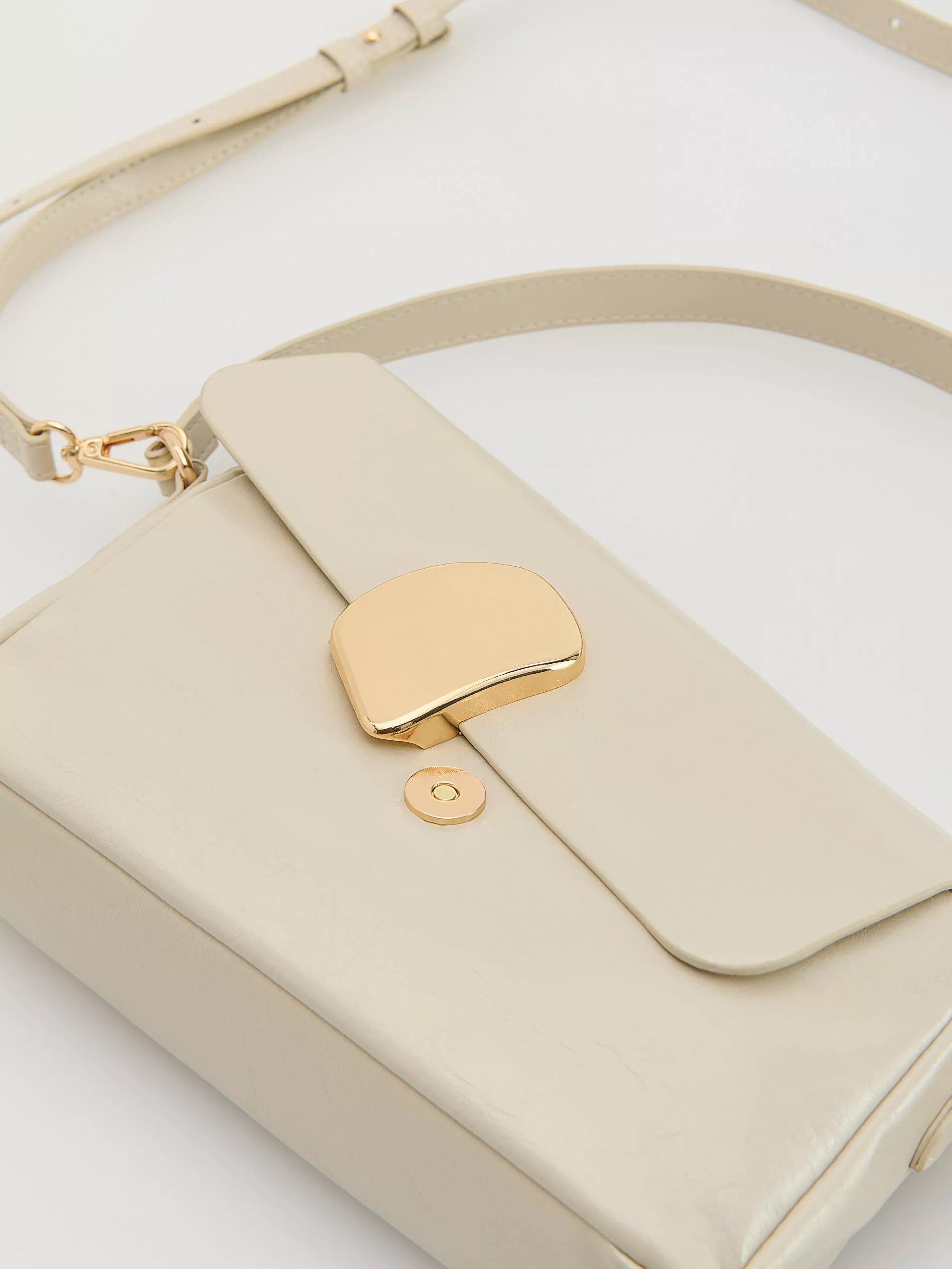Cream Shoulder Bag, Ivory, large image number 2