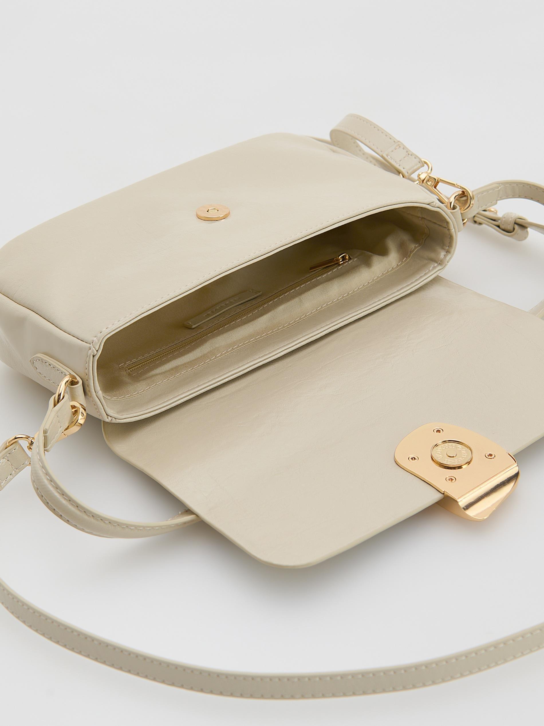 Cream Shoulder Bag, Ivory, large image number 3