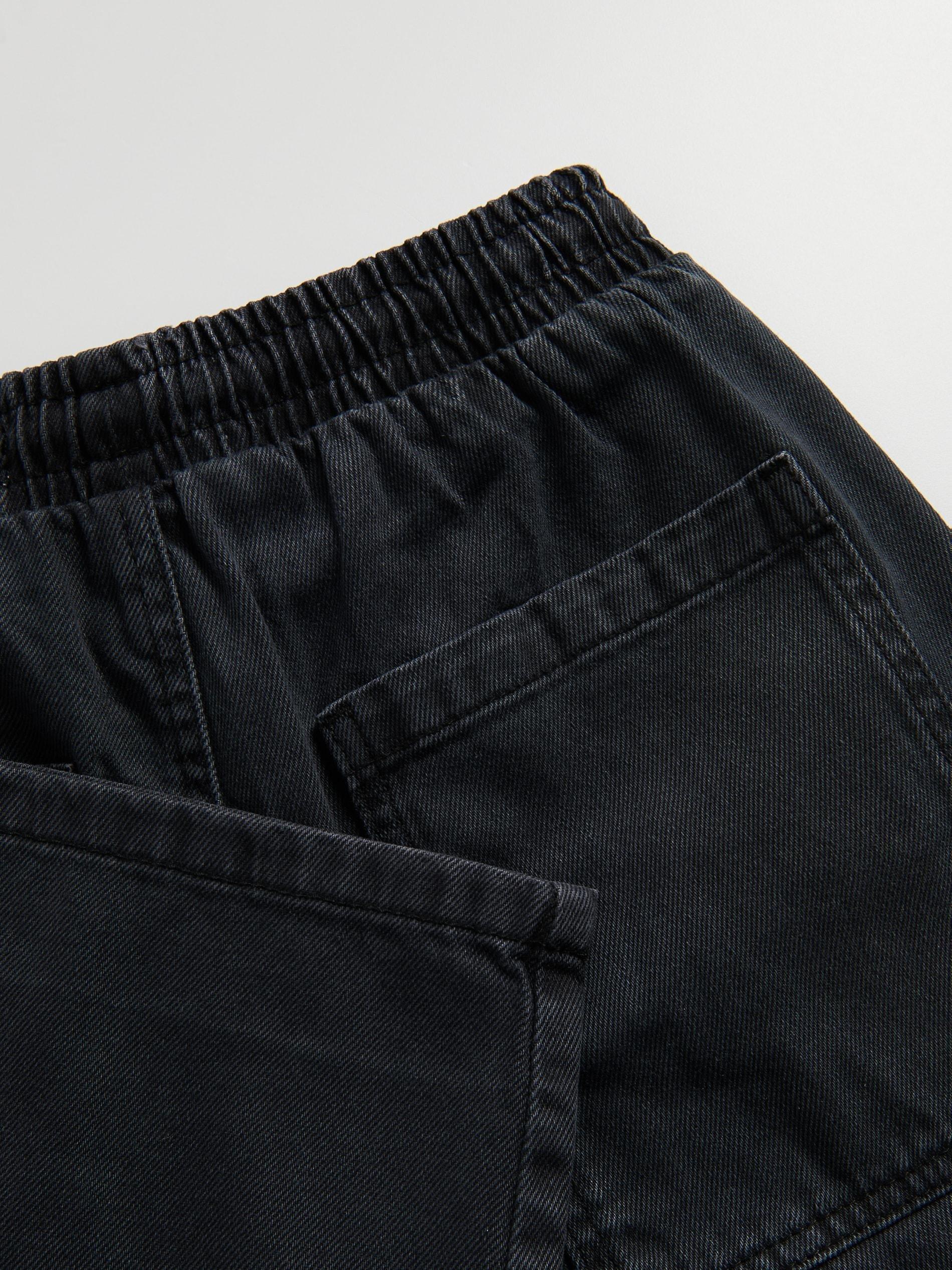 BLACK Cotton trousers, Black, large image number 1