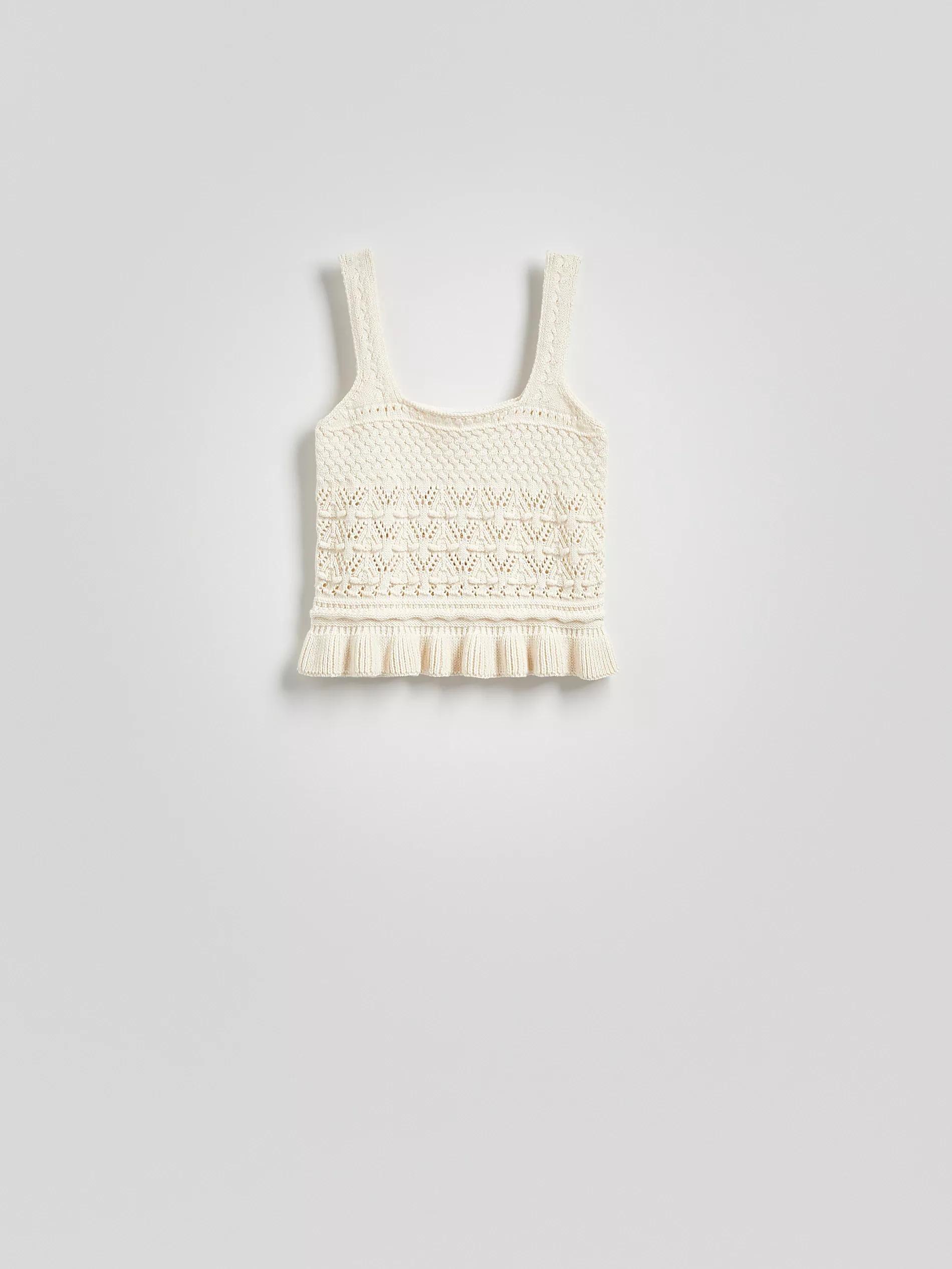 Beige Knitted Top, , large image number 0